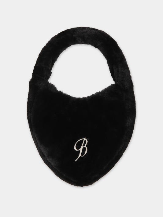 Sac noir pour fille avec logo