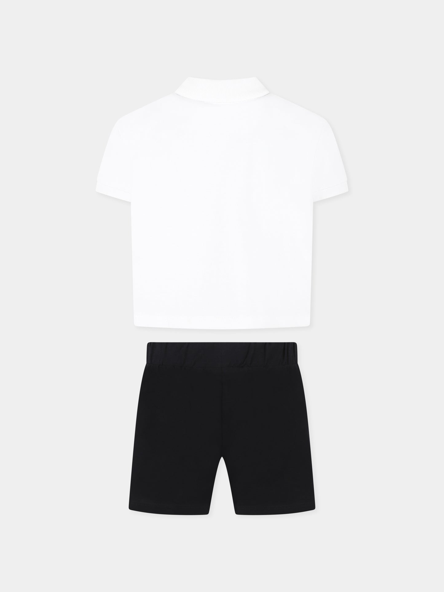 Ensemble blanc pour fille avec logo