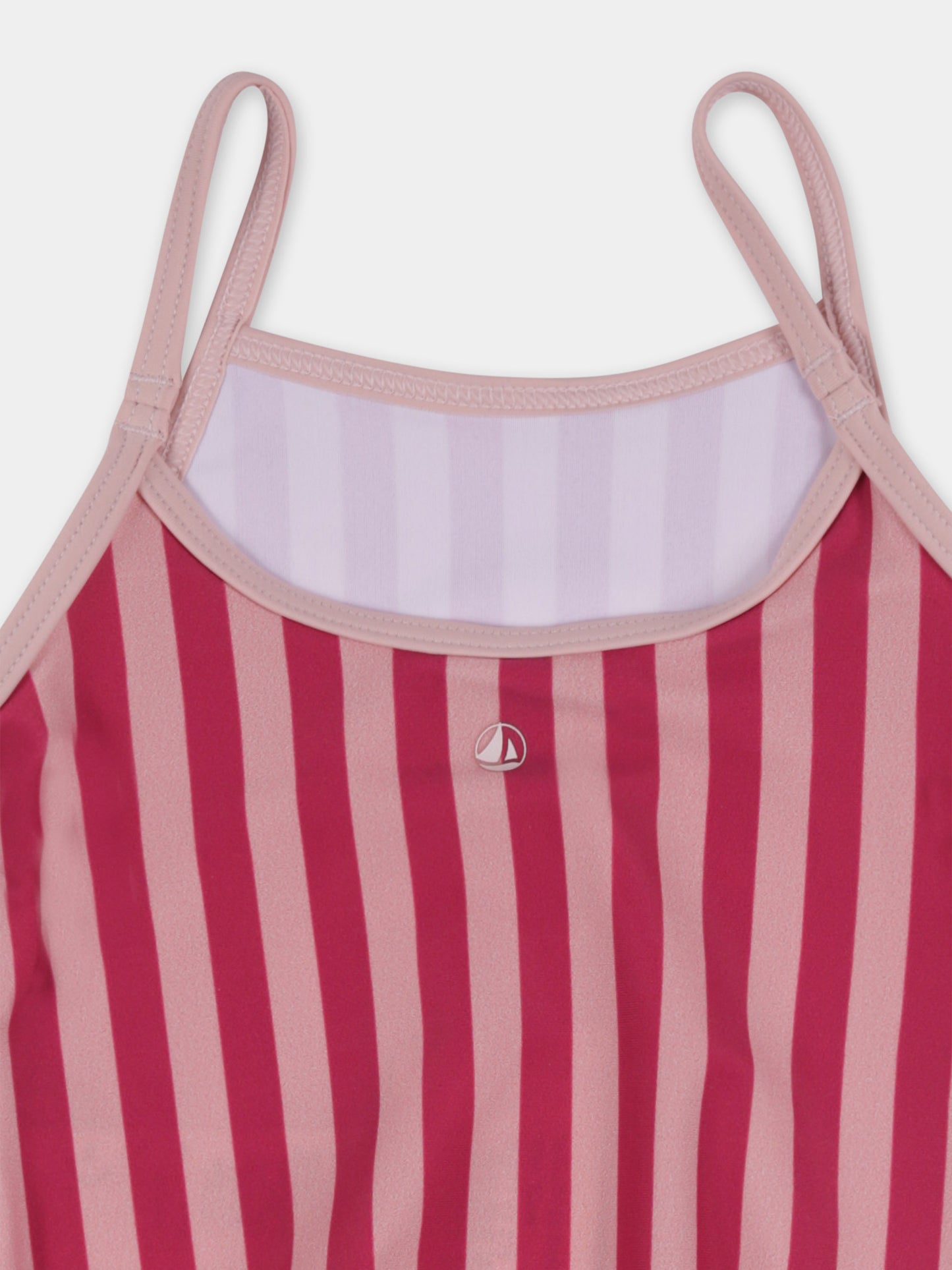 Maillot de bain rose pour bébé fille avec logo