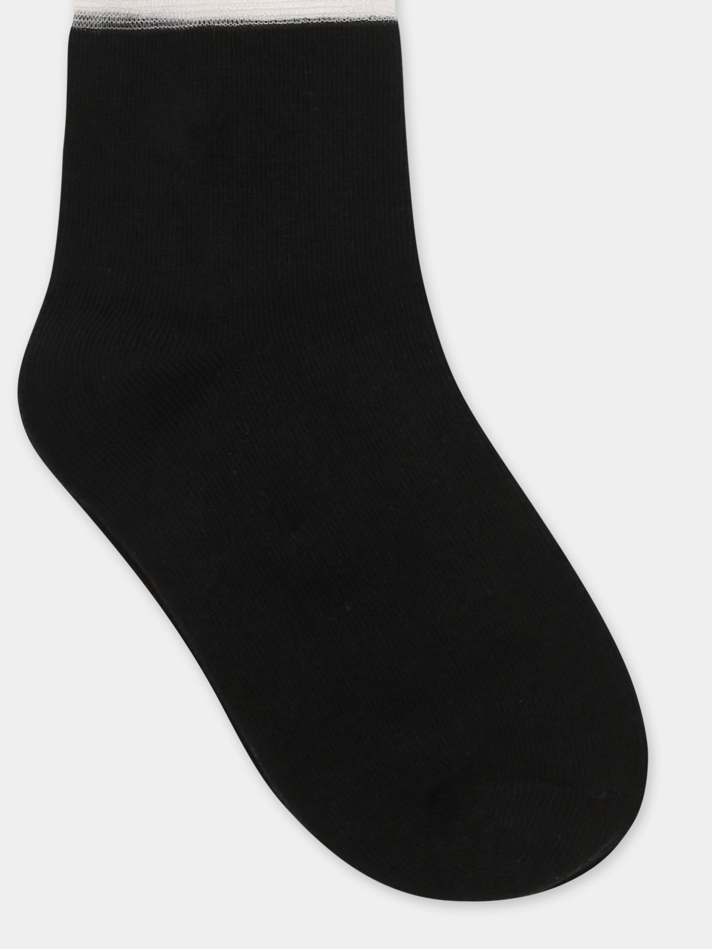 Chaussettes noires pour fille avec Karl Lagerfeld