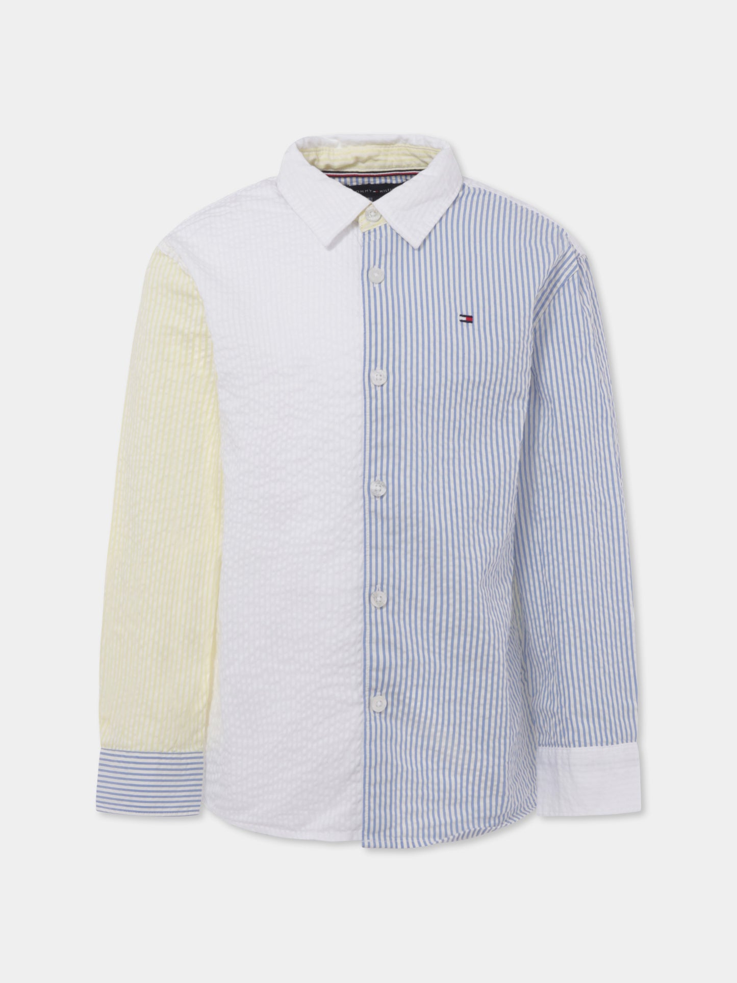 Chemise multicolore pour garçon avec drapeu