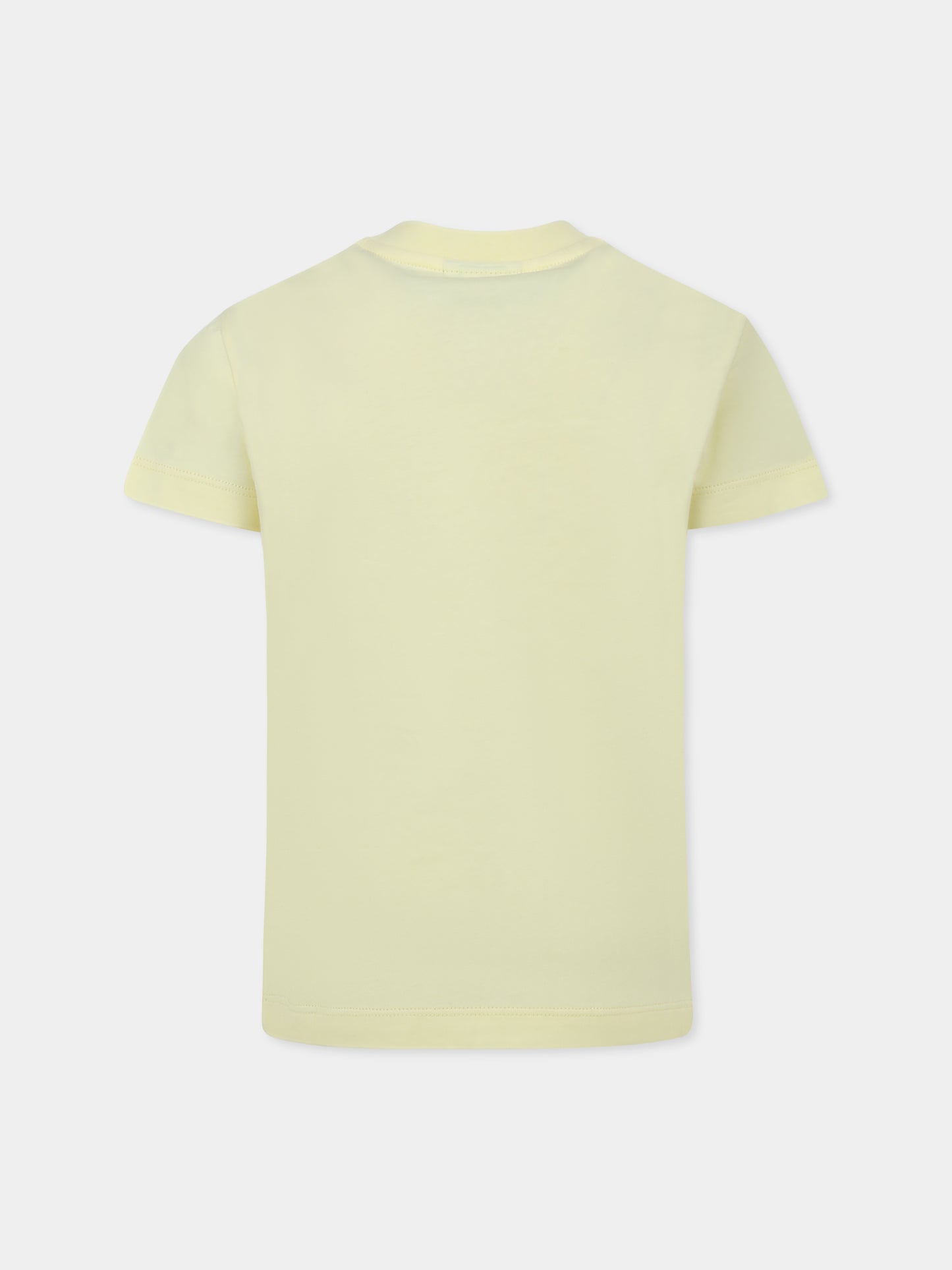 T-shirt jaune pour enfants avec logo