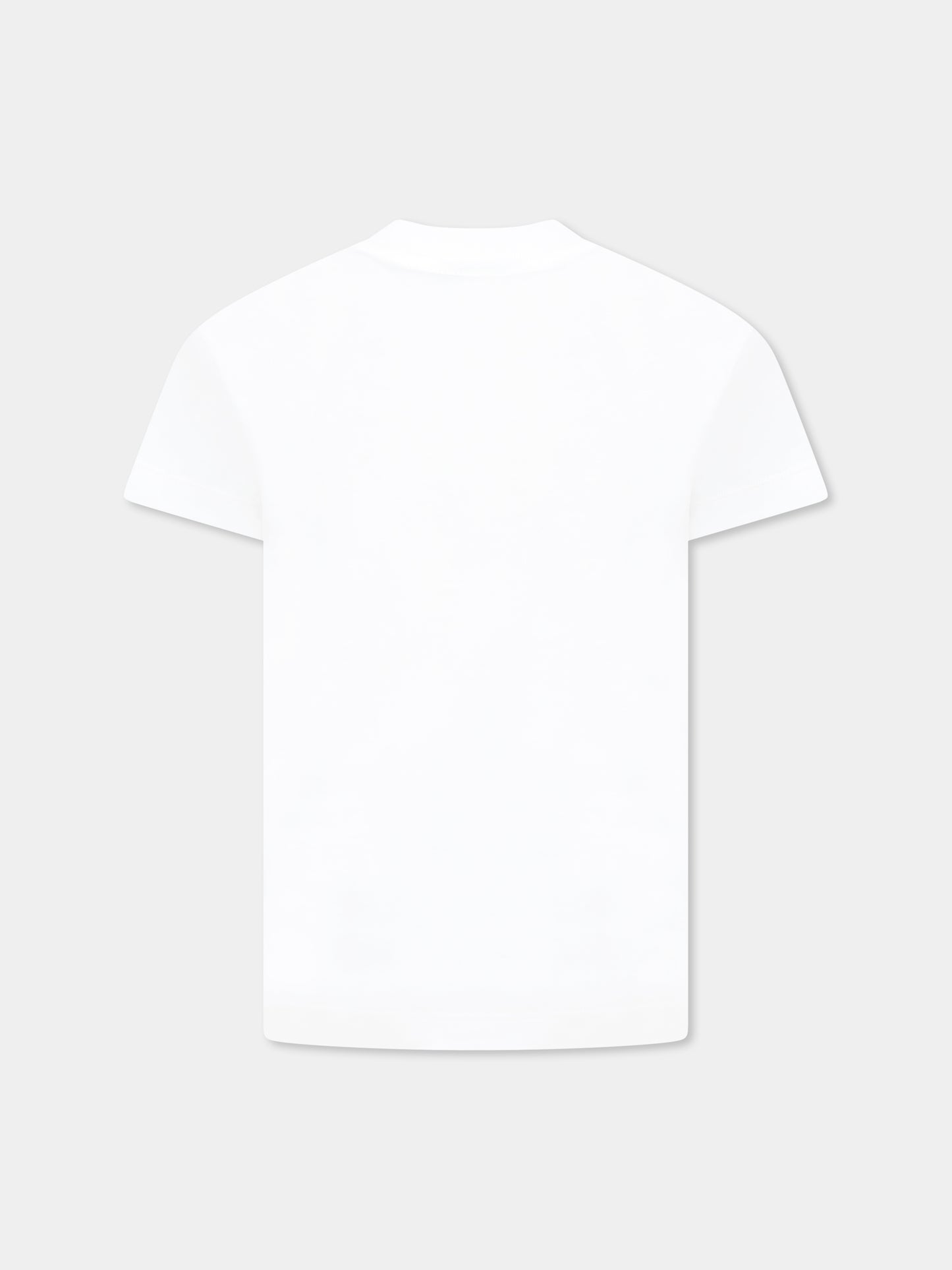 T-shirt blanc pour enfants avec logo