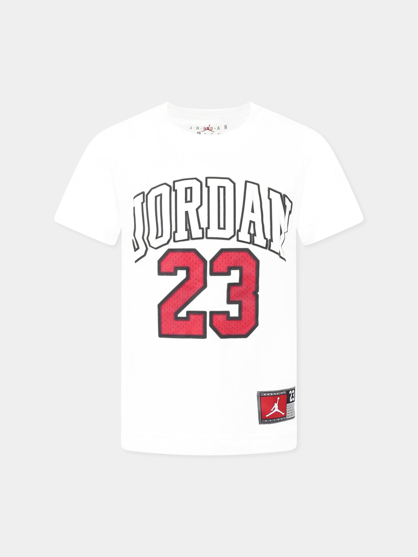 T-shirt blanc pour garçon avec logo