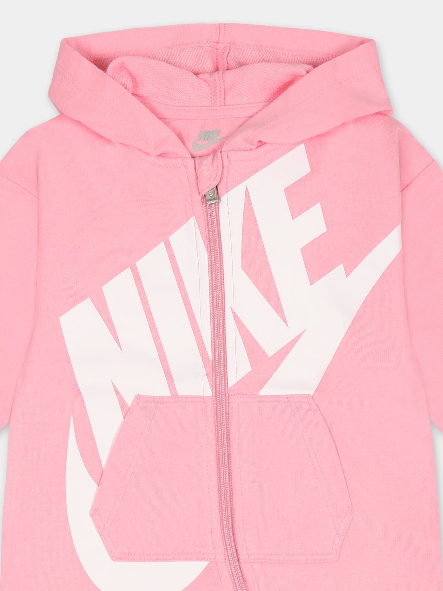 Combinaison rose pour bébé fille avec logo