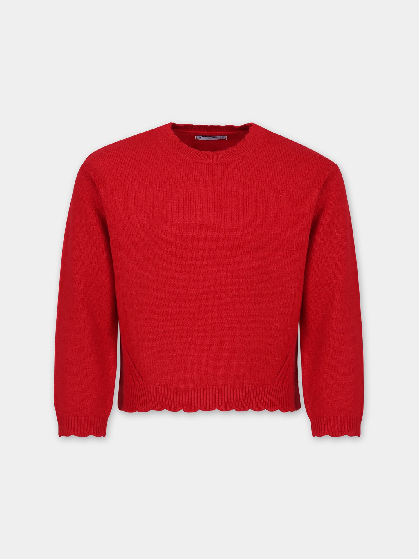 Pull rouge pour fille