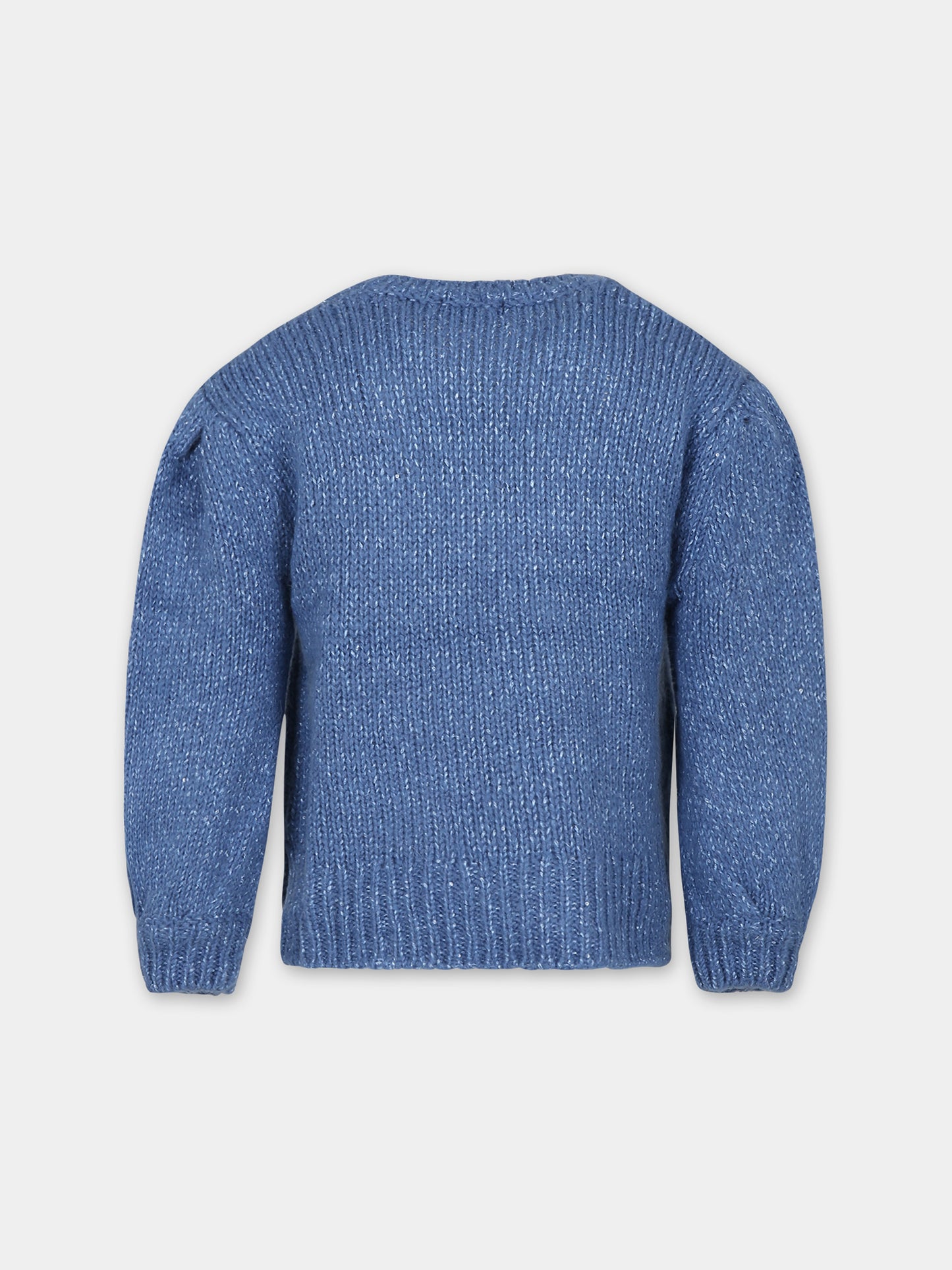 Pull bleu ciel pour fille