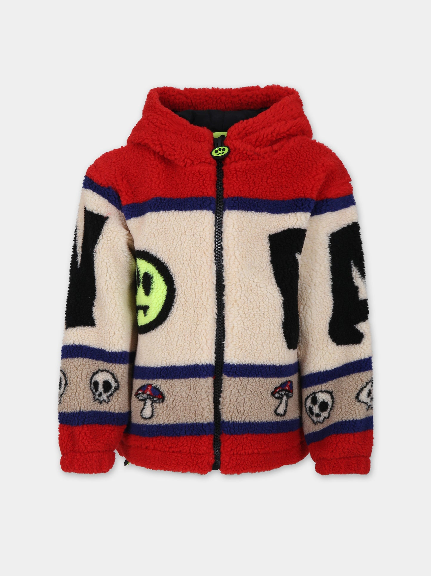 Veste rouge pour enfants avec smiley et logo