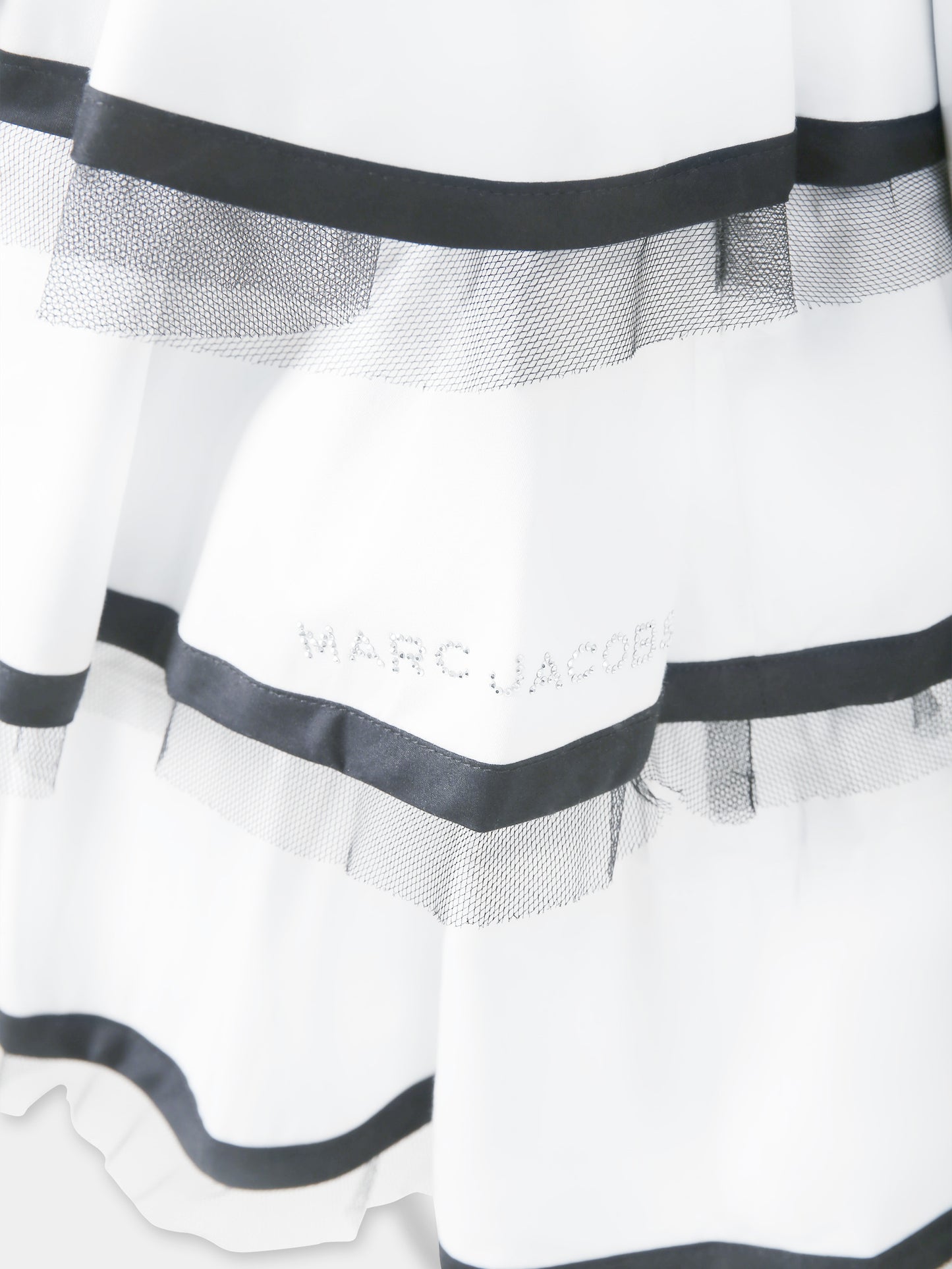 Vestito bianco per bambina con logo,Marc Jacobs,W60502 117