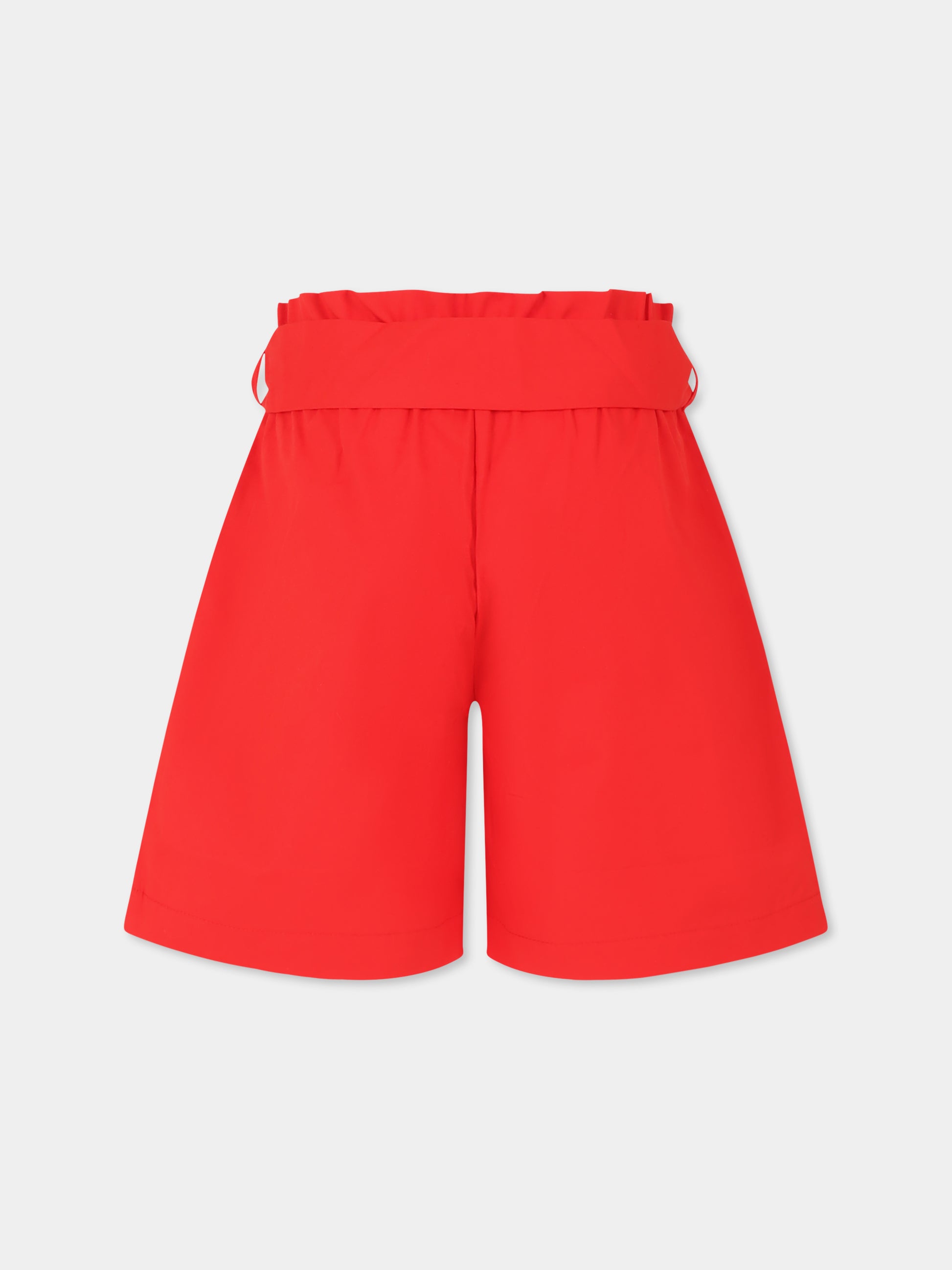 Shorts rossi per bambina con cuore,Vivetta Kids,VE2507RS