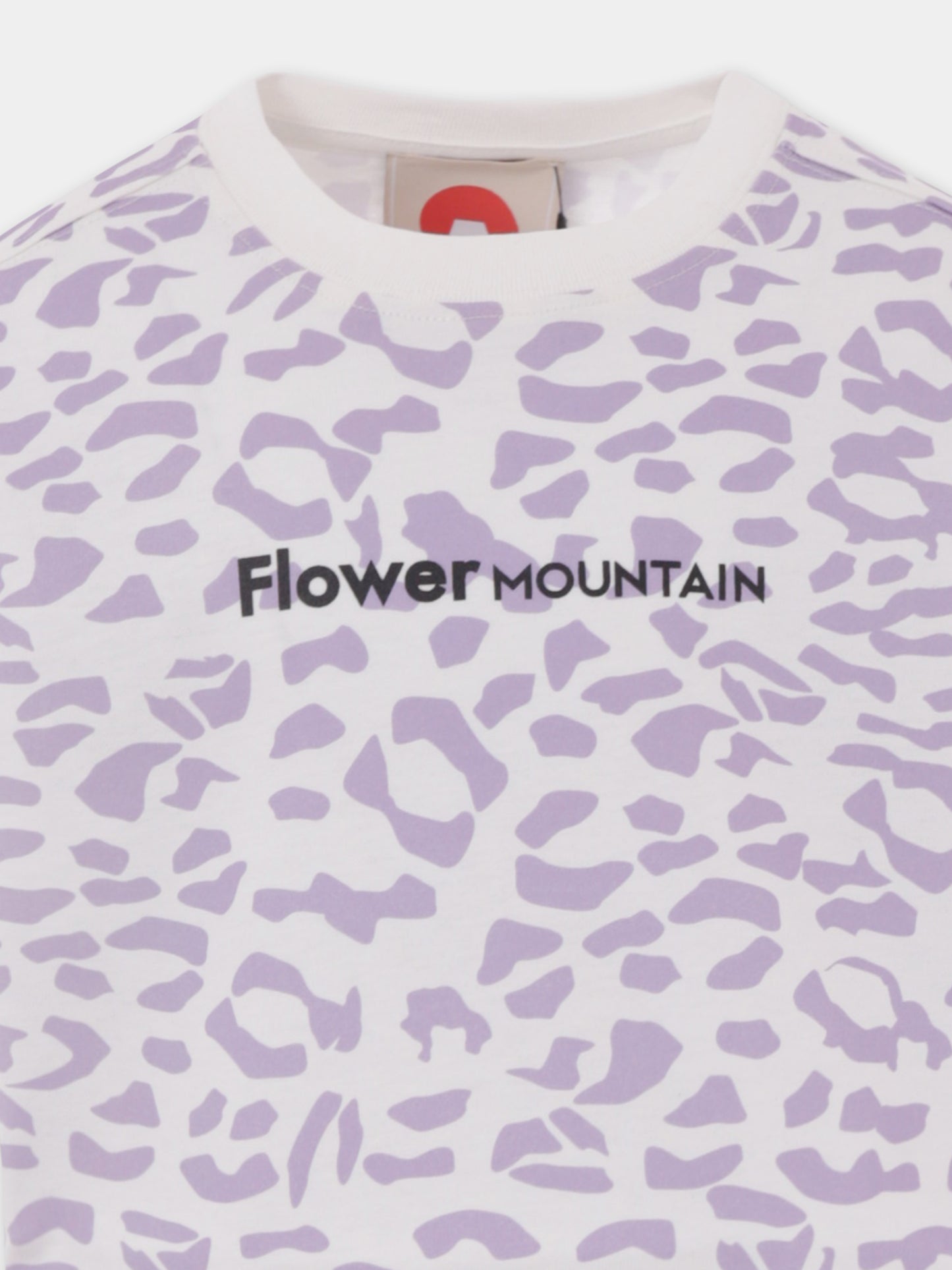 T-shirt court blanc pour fille avec logo