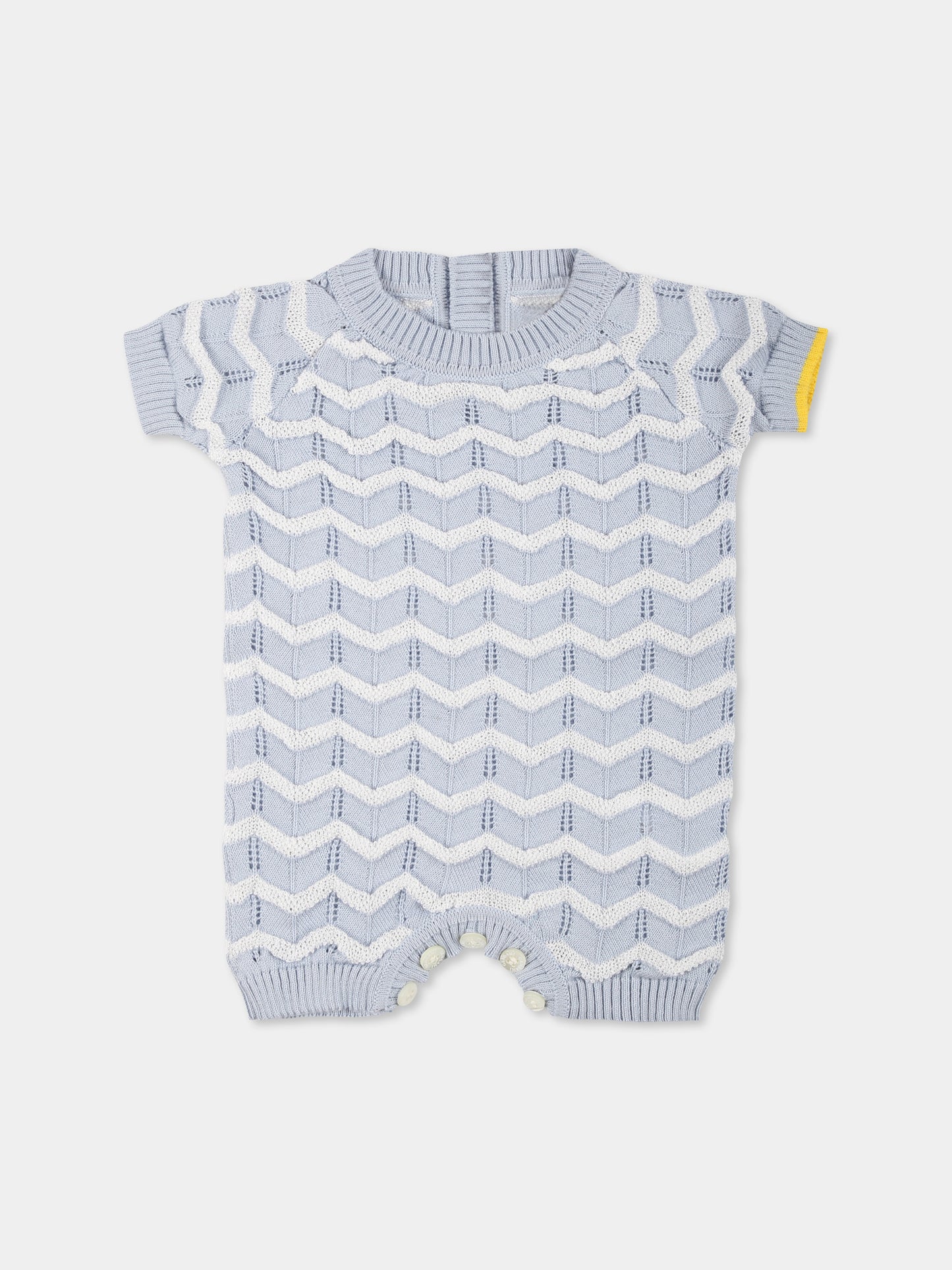 Pagliaccetto celeste per neonato con onde,Gensami,TU04-B-ONDA SILVER BLUE