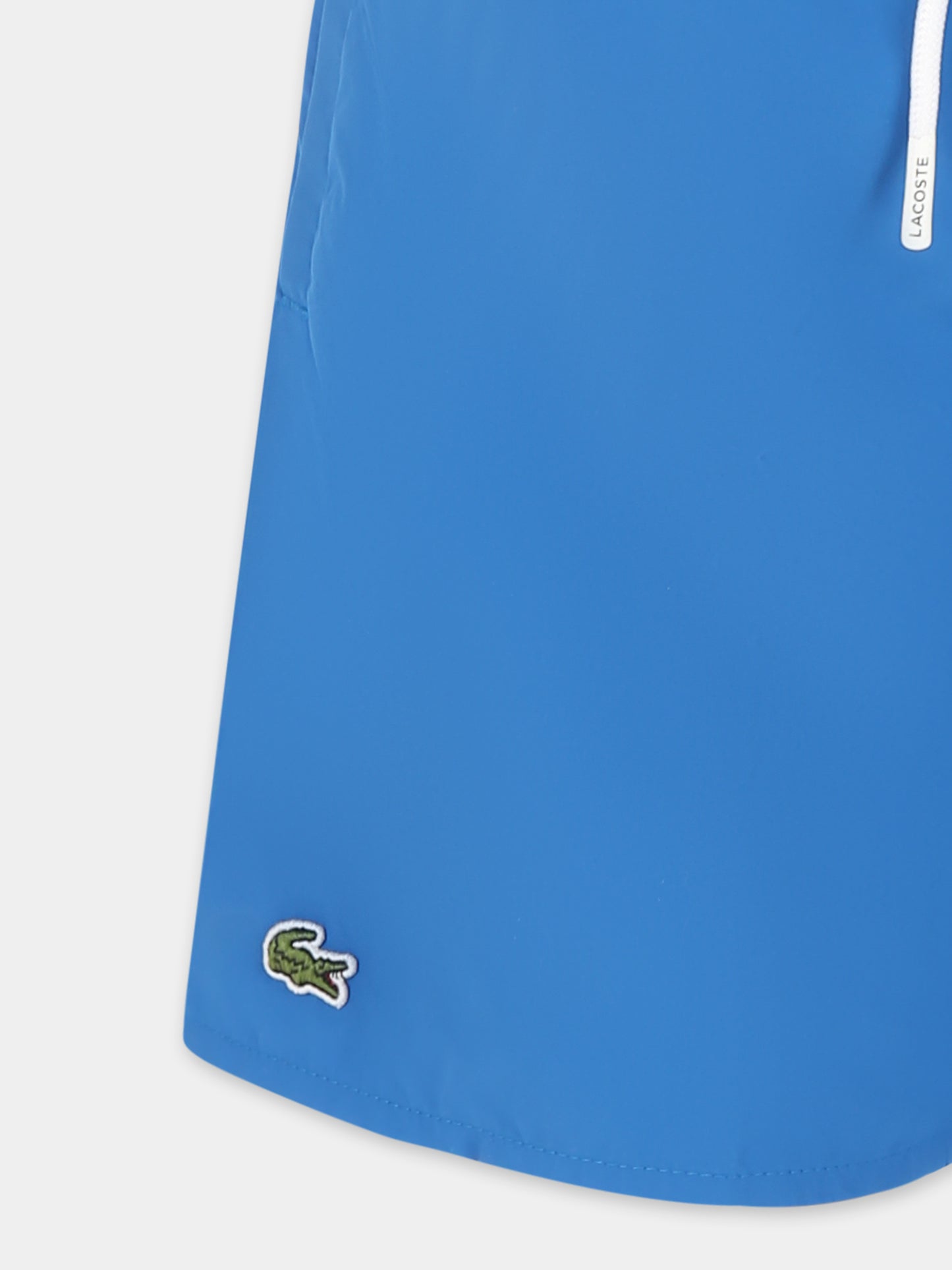 Short de bain bleu clair pour garçon avec crocodile