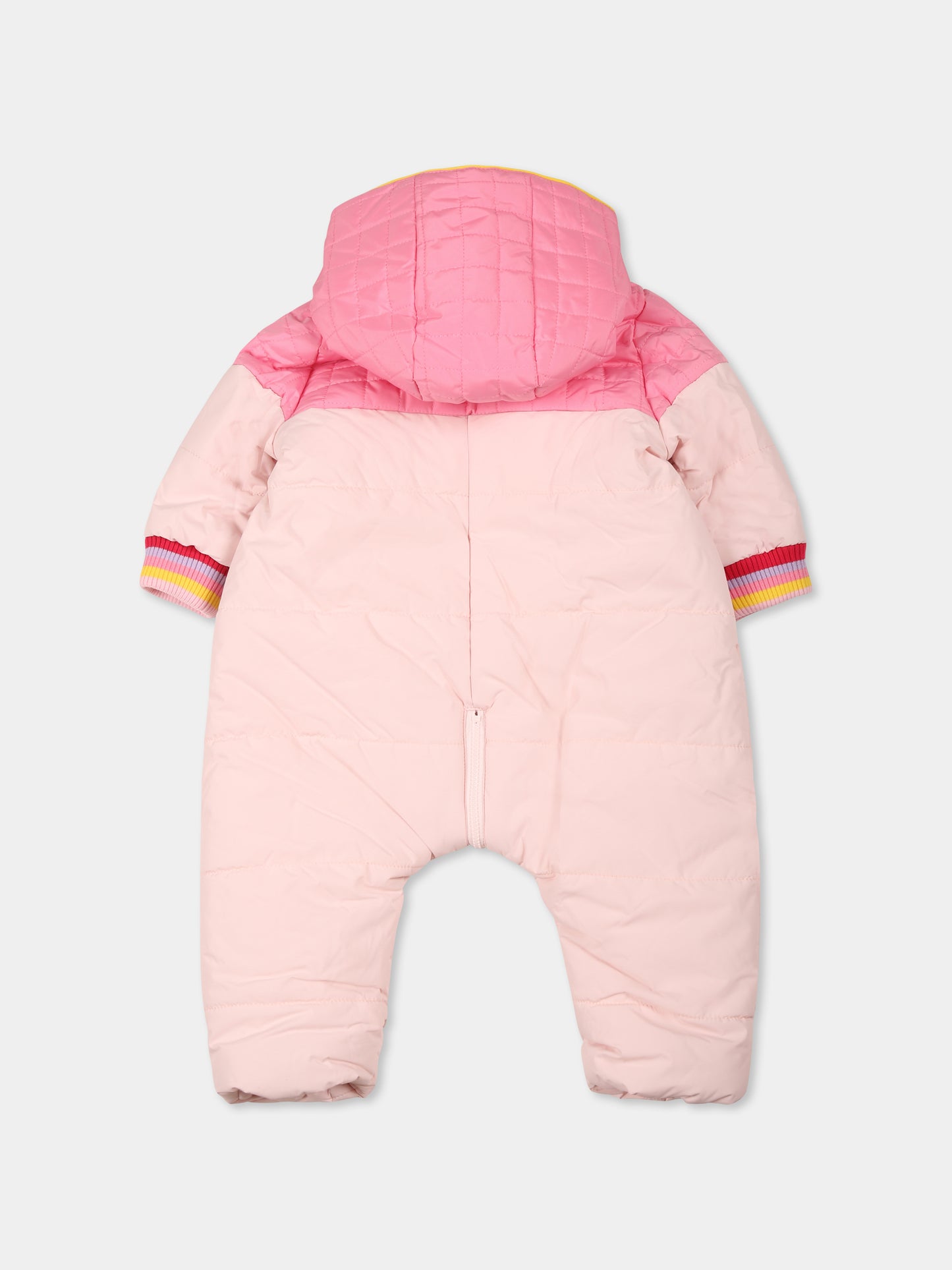 Piumino rosa per neonata con logo,Marc Jacobs,W96007 475