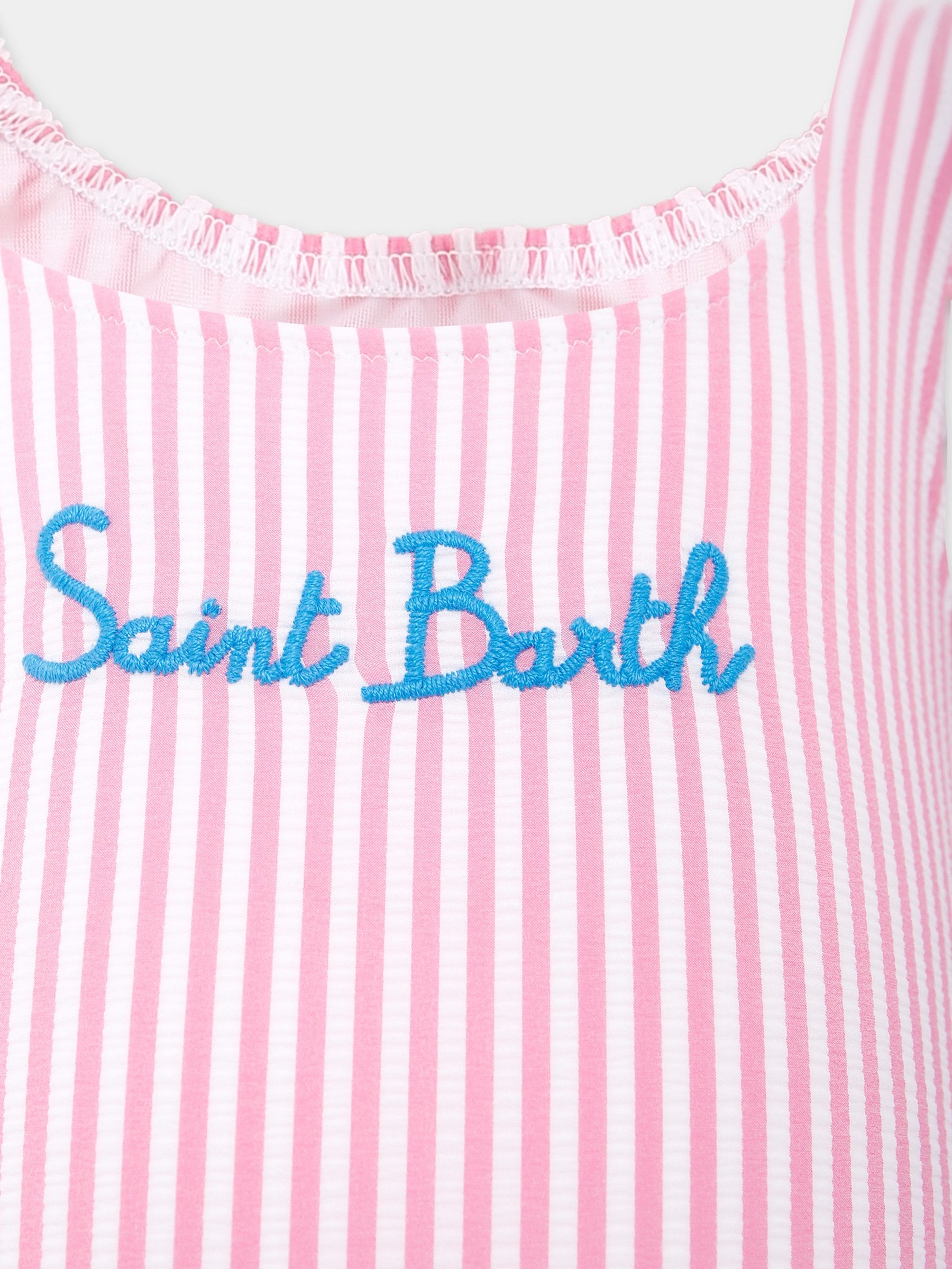 Costume intero rosa per bambina con logo,Mc2 Saint Barth,TILD0001 04263H