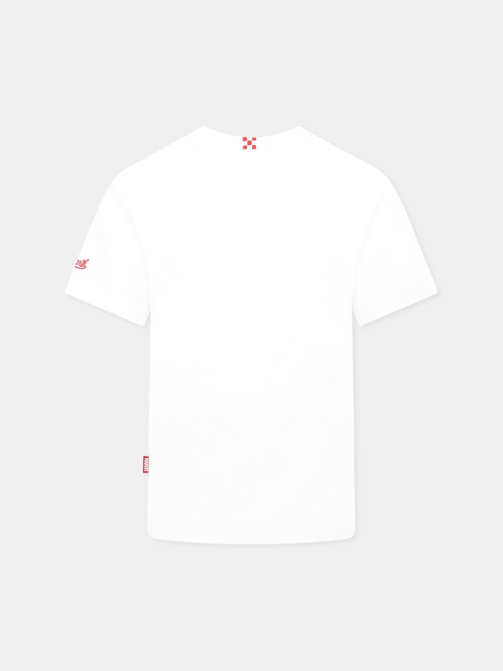 T-shirt bianca per bambino con Spiderman,Mc2 Saint Barth,TSH0001 03438H