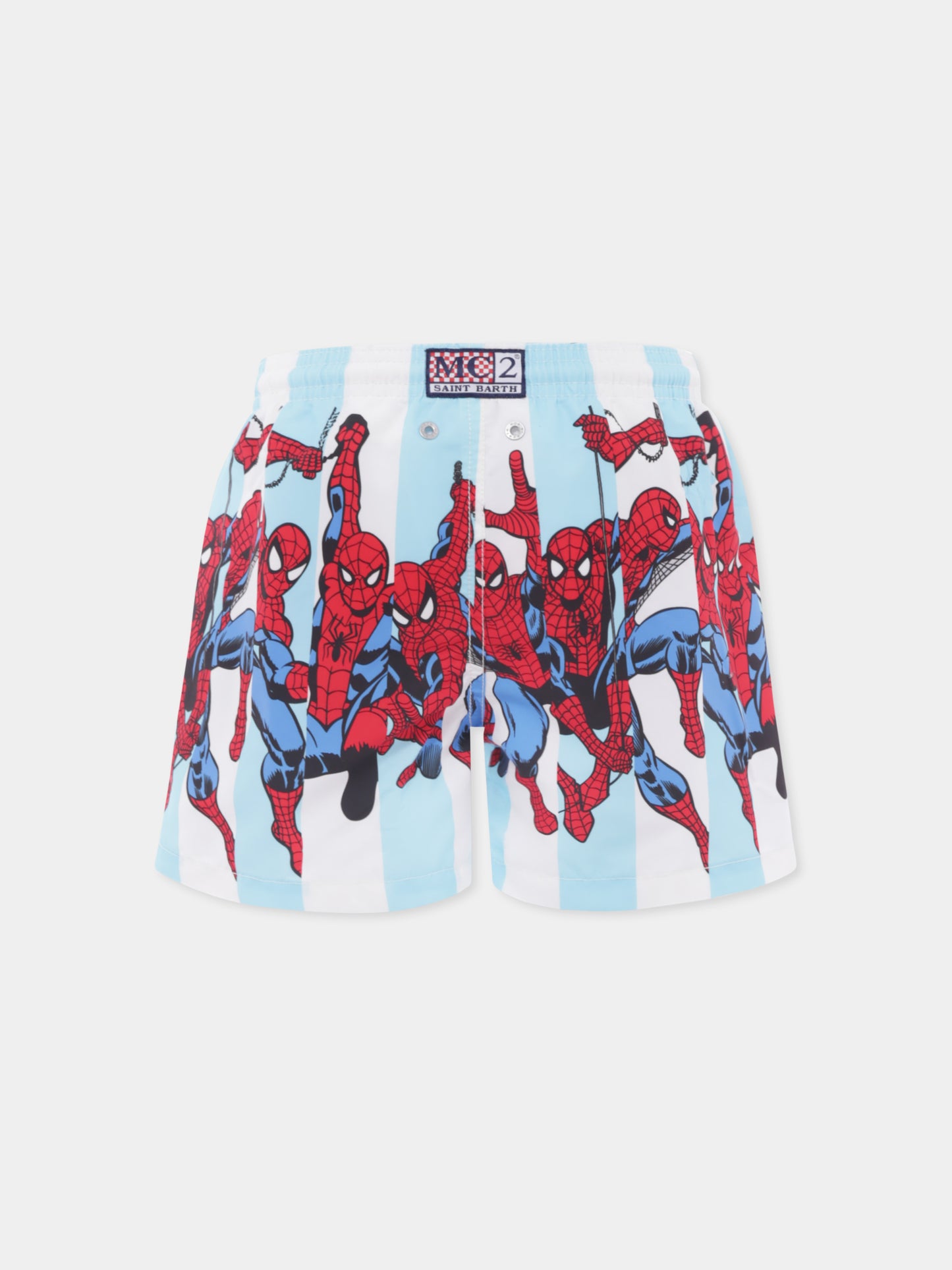 Boxer mare celeste per bambino con Spiderman,Mc2 Saint Barth,HAI0001 03419H