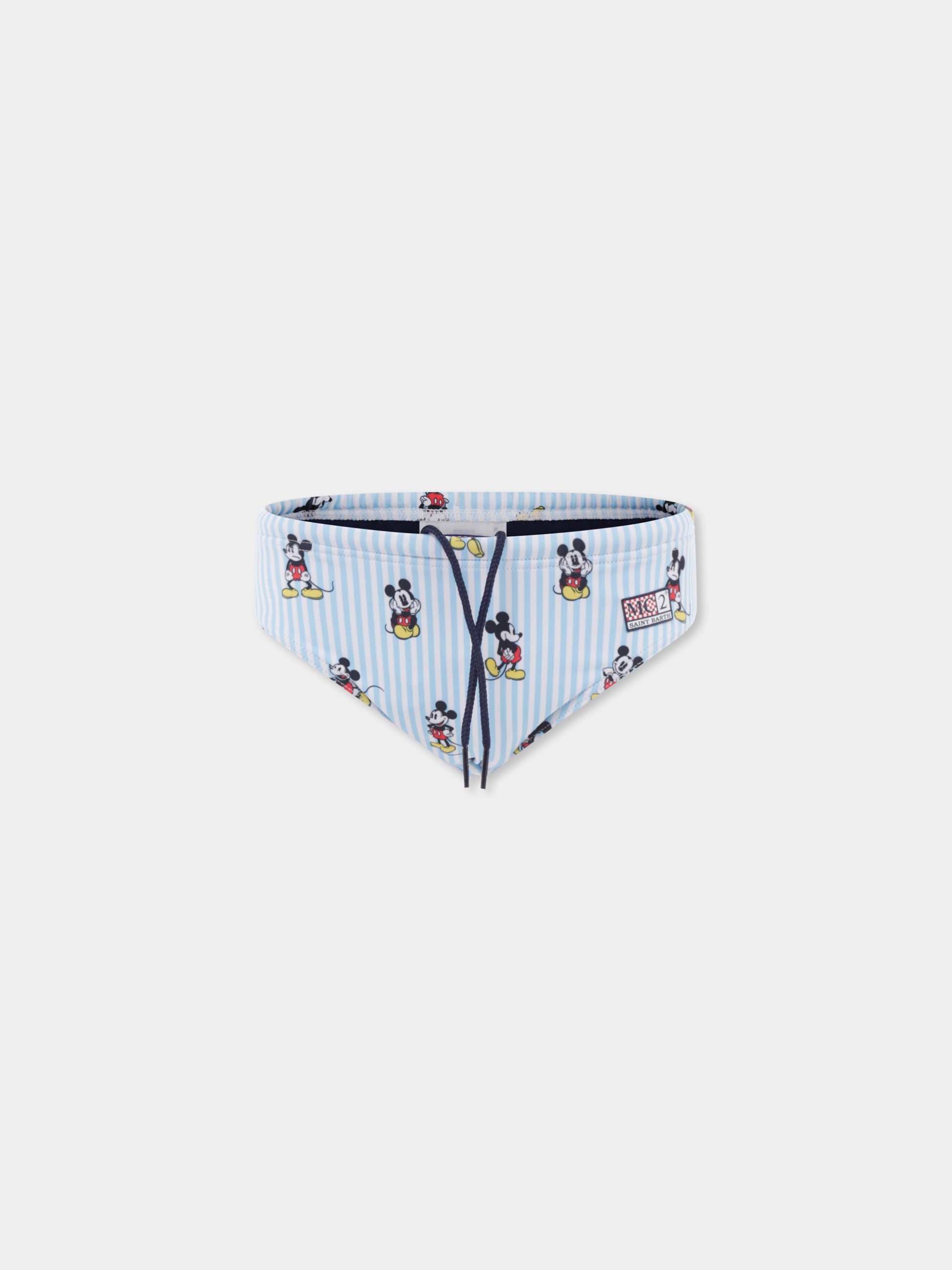 Slip mare celeste per bambino con Topolino,Mc2 Saint Barth,BIL0001 03001H