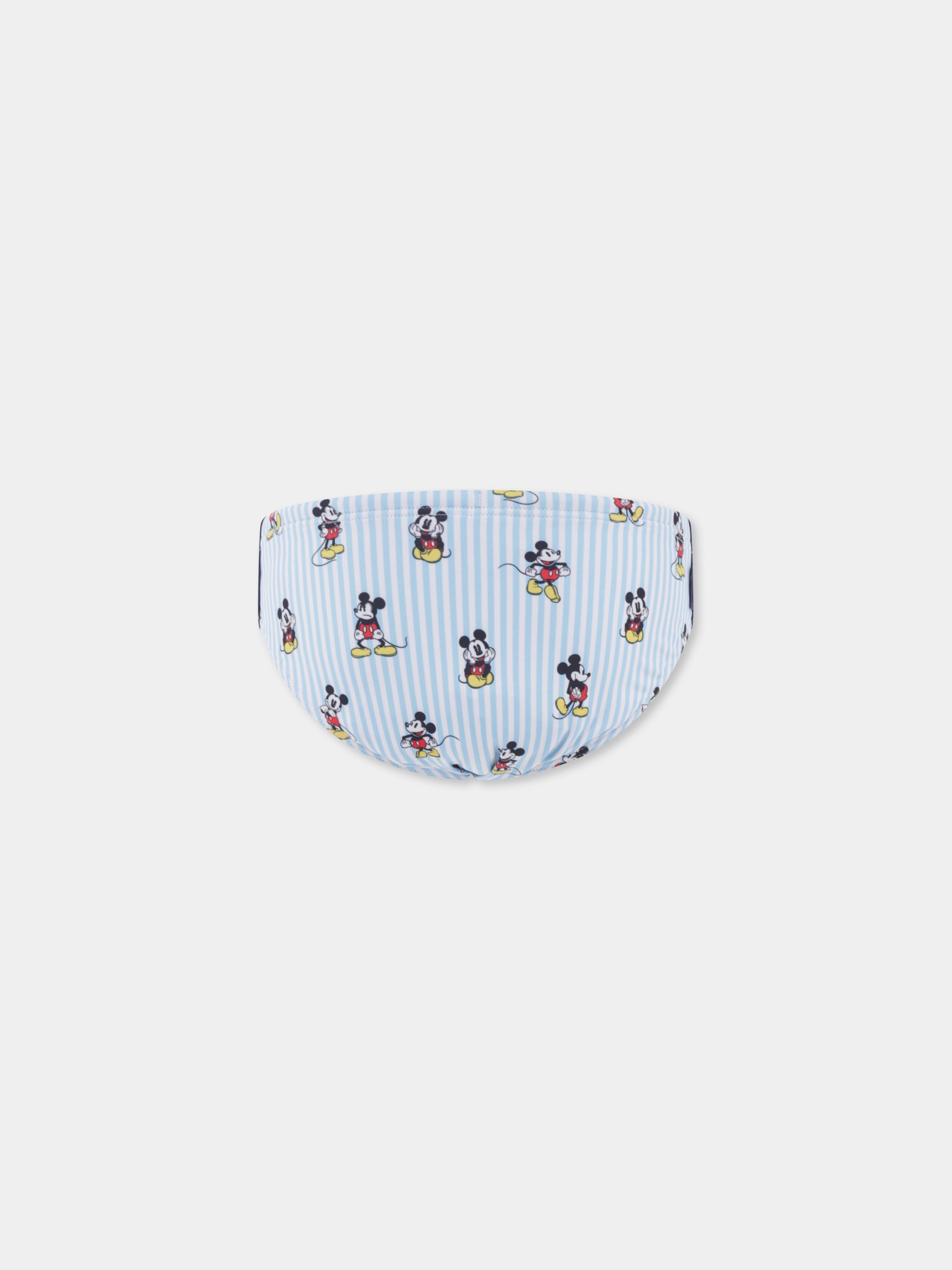 Slip mare celeste per bambino con Topolino,Mc2 Saint Barth,BIL0001 03001H