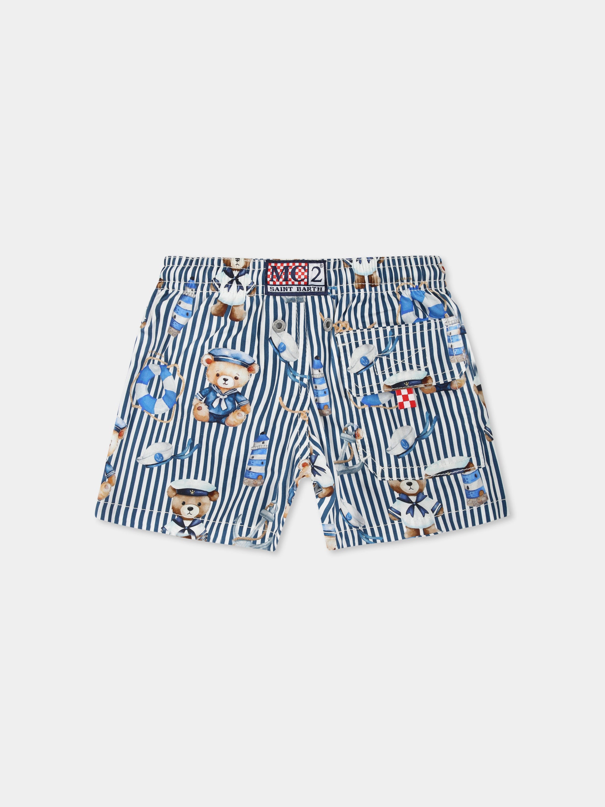 Boxer mare per neonato con orsetto all over,Mc2 Saint Barth,JOEL001 04838H