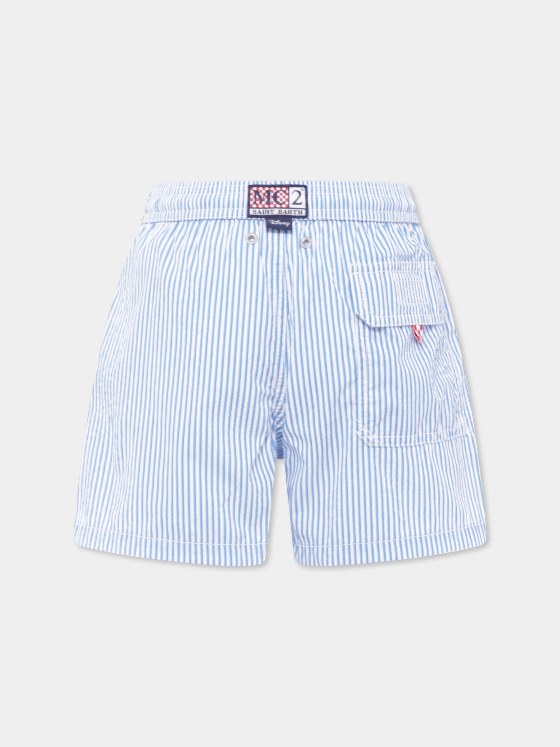 Boxer mare celeste per bambino con Topolino,Mc2 Saint Barth,PATM002 03544H