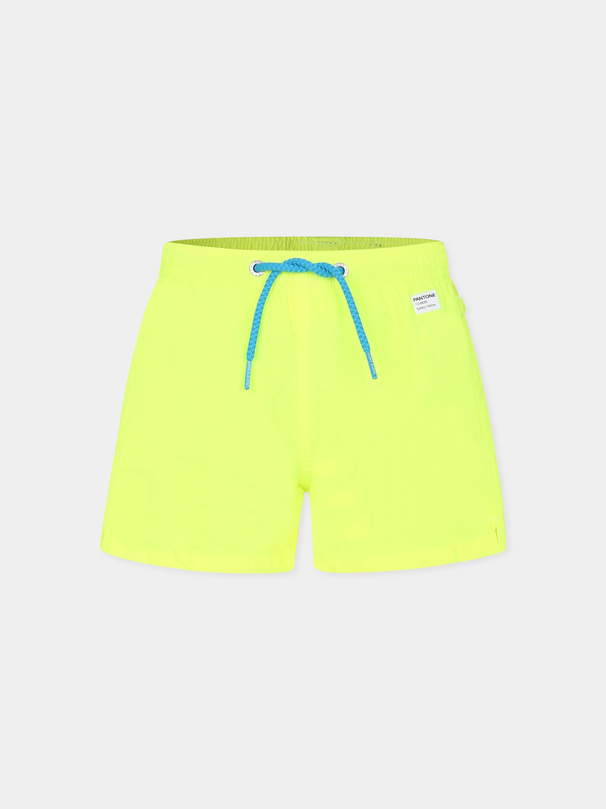 Boxer mare giallo per bambino con logo,Mc2 Saint Barth,JEA0012 01633H