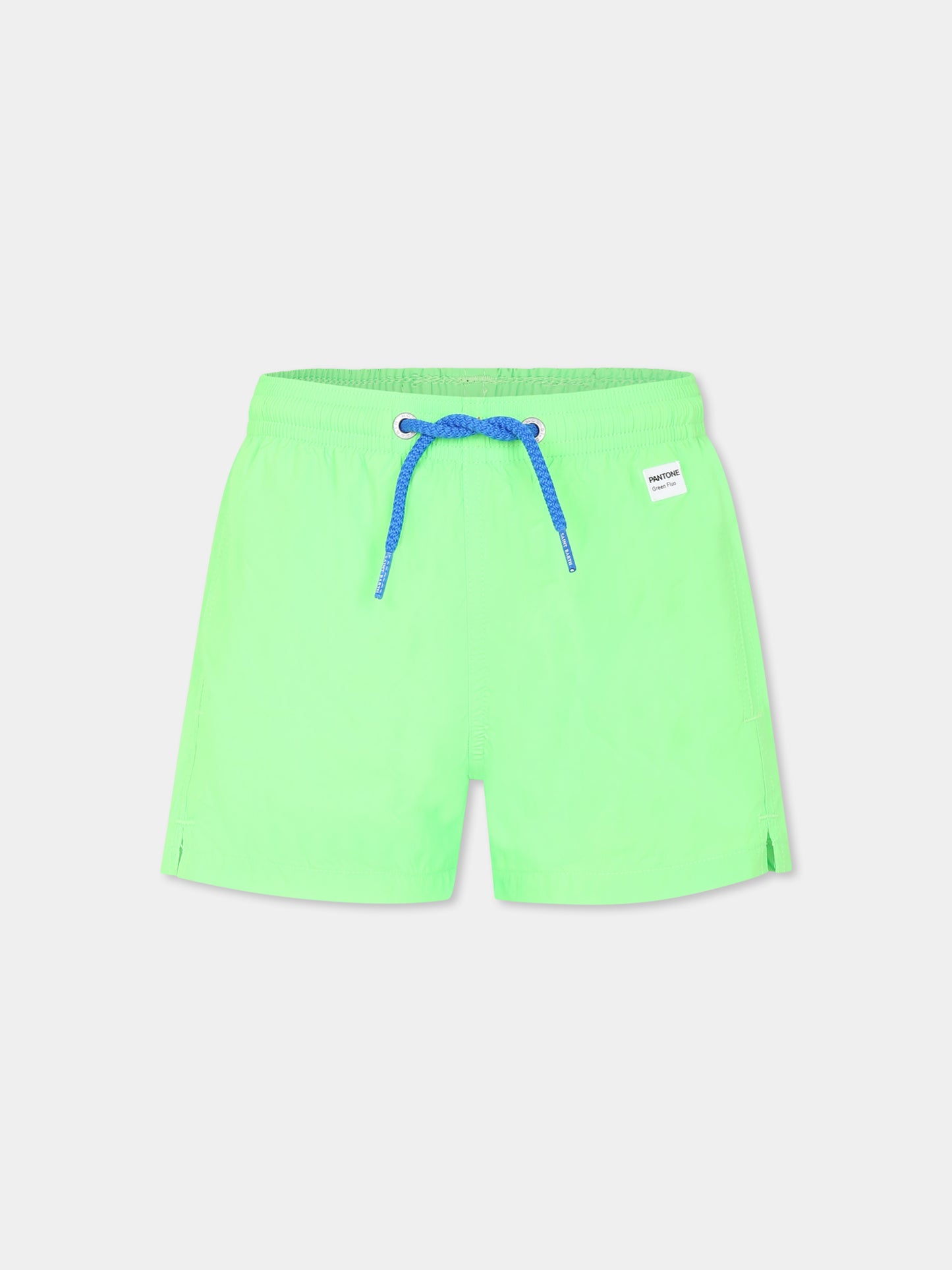 Boxer mare verde per bambino con logo,Mc2 Saint Barth,JEA0012 01629H