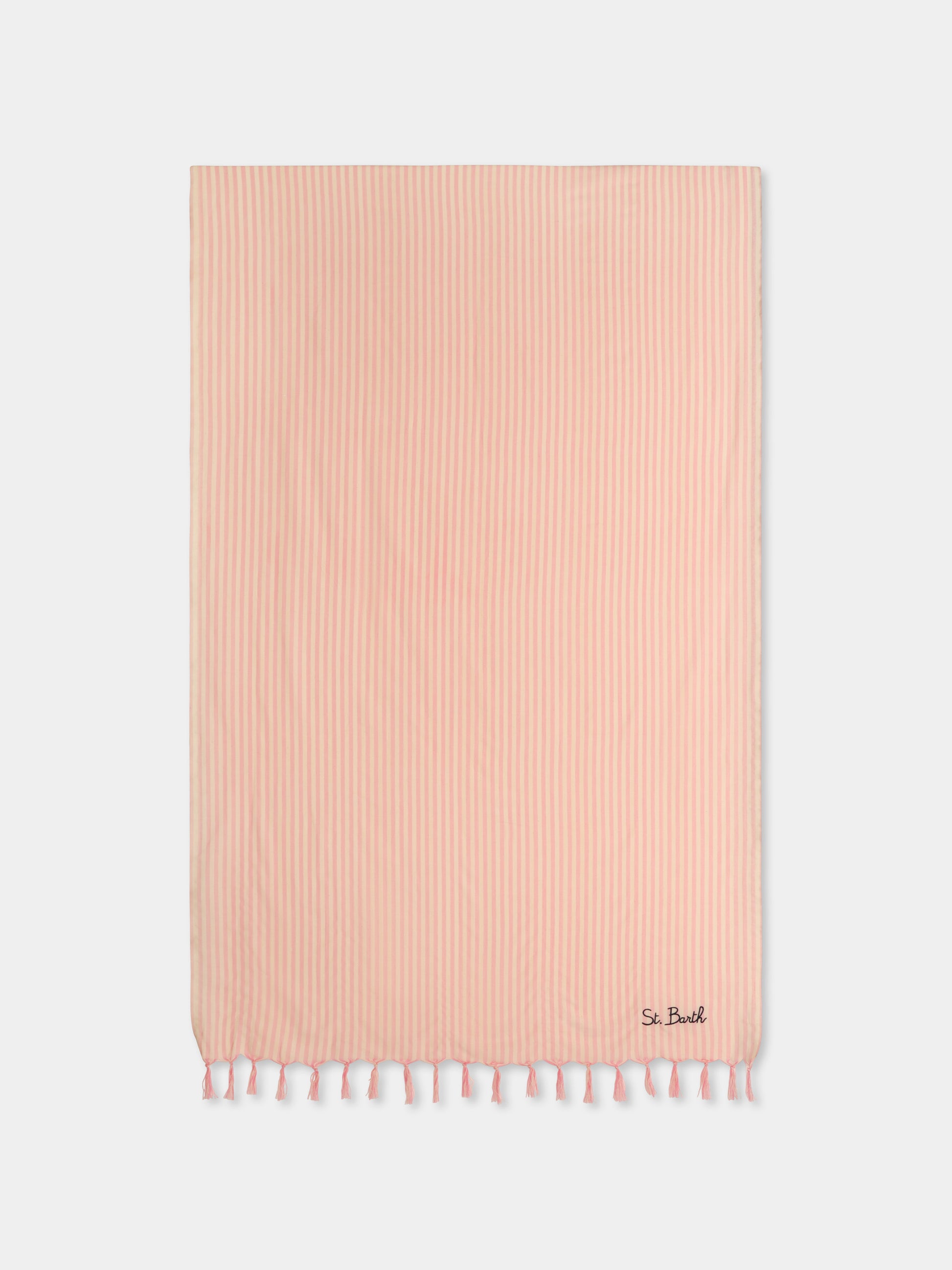 Telo mare rosa per bambina con logo,Mc2 Saint Barth,FOUL002 04437H