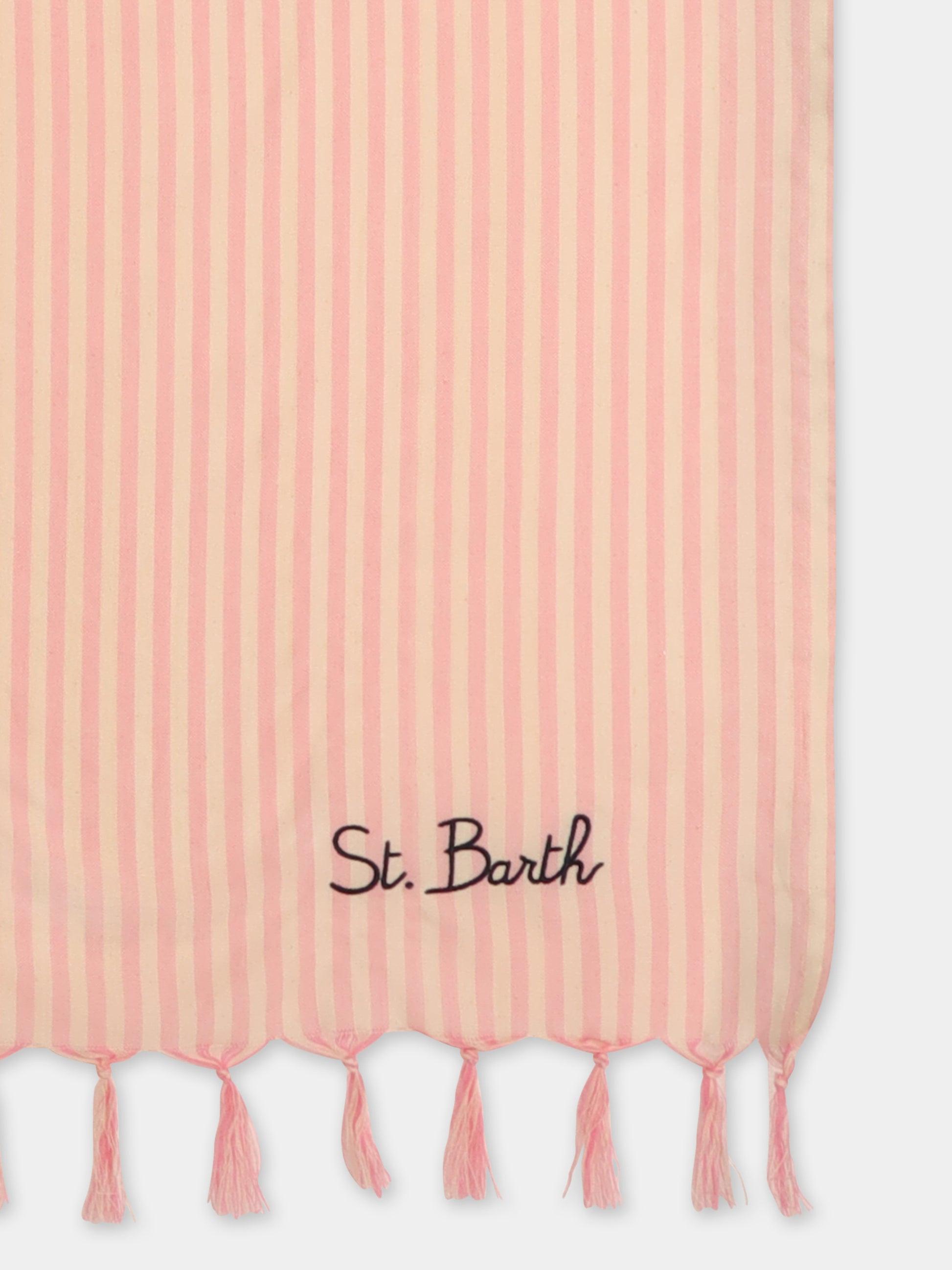 Telo mare rosa per bambina con logo,Mc2 Saint Barth,FOUL002 04437H