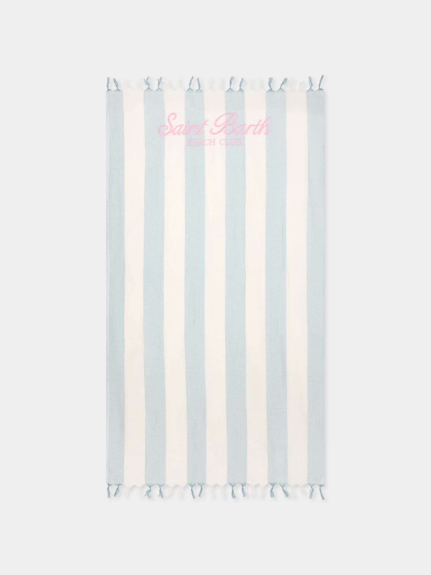 Serviette de plage vert pour fille avec logo