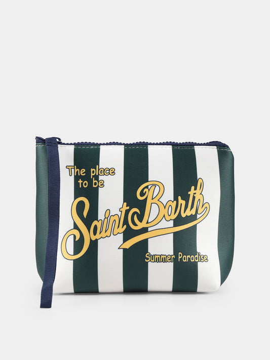 Pochette Aline verde per bambini con logo,Mc2 Saint Barth,ALIN001 02310H
