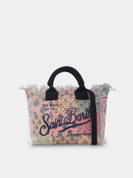 Borsa mare Colette multicolor per bambina con stampa patchwork,Mc2 Saint Barth,COL0001 01250H