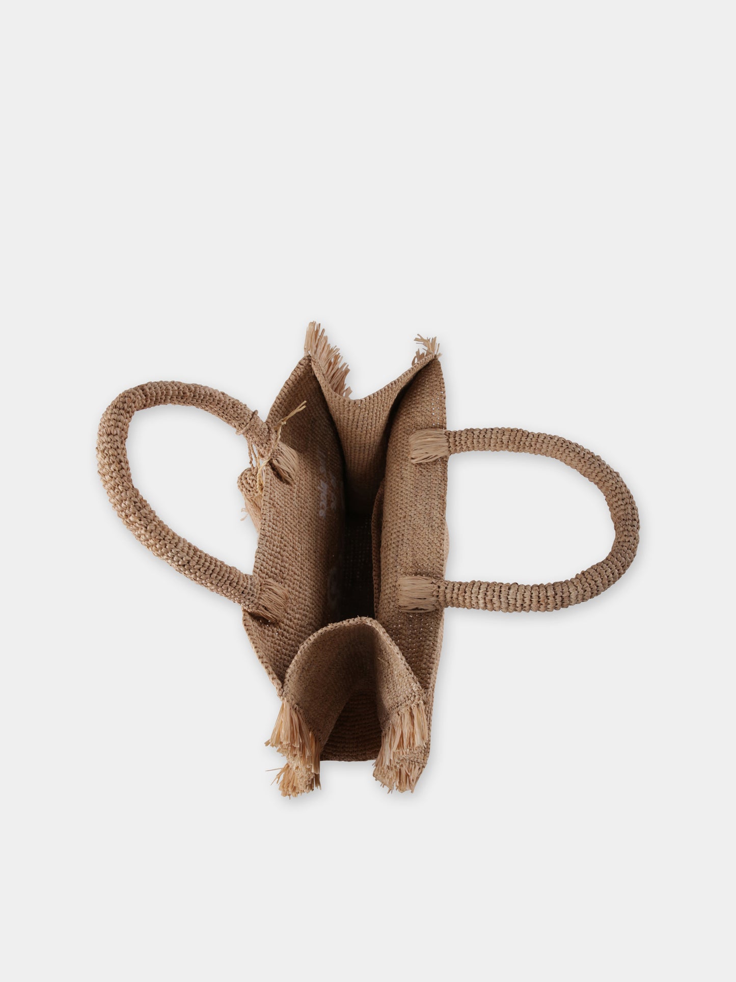 Borsa mare Colette beige per bambina con logo,Mc2 Saint Barth,COL0026 01111H