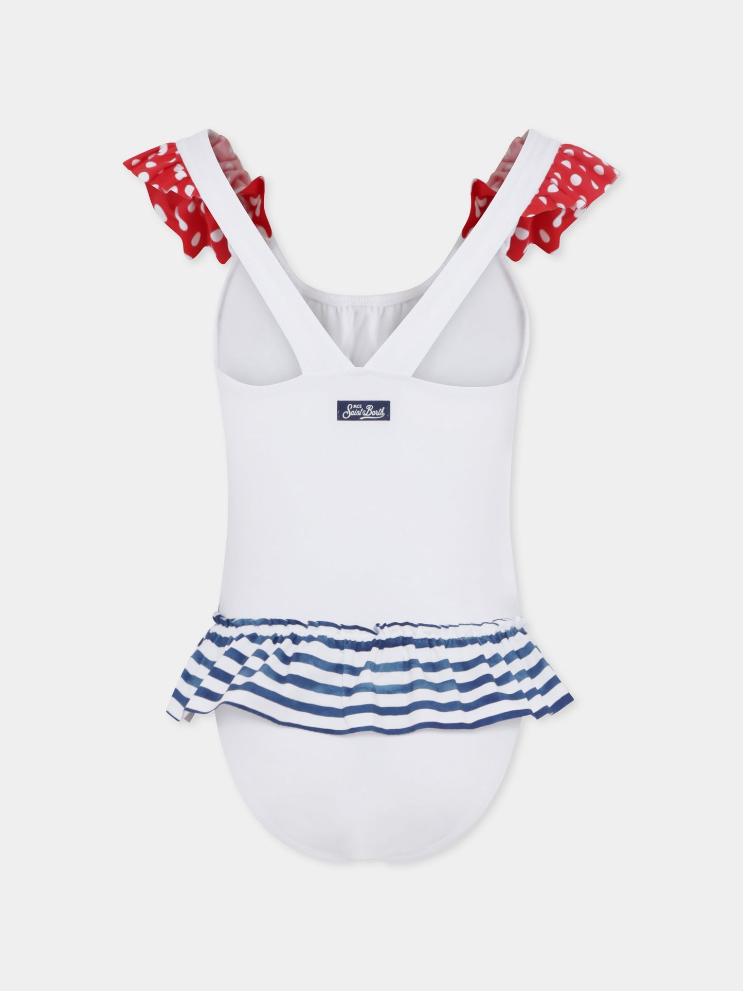 Costume intero bianco per bambina con Minnie,Mc2 Saint Barth,BEAT001 00261H