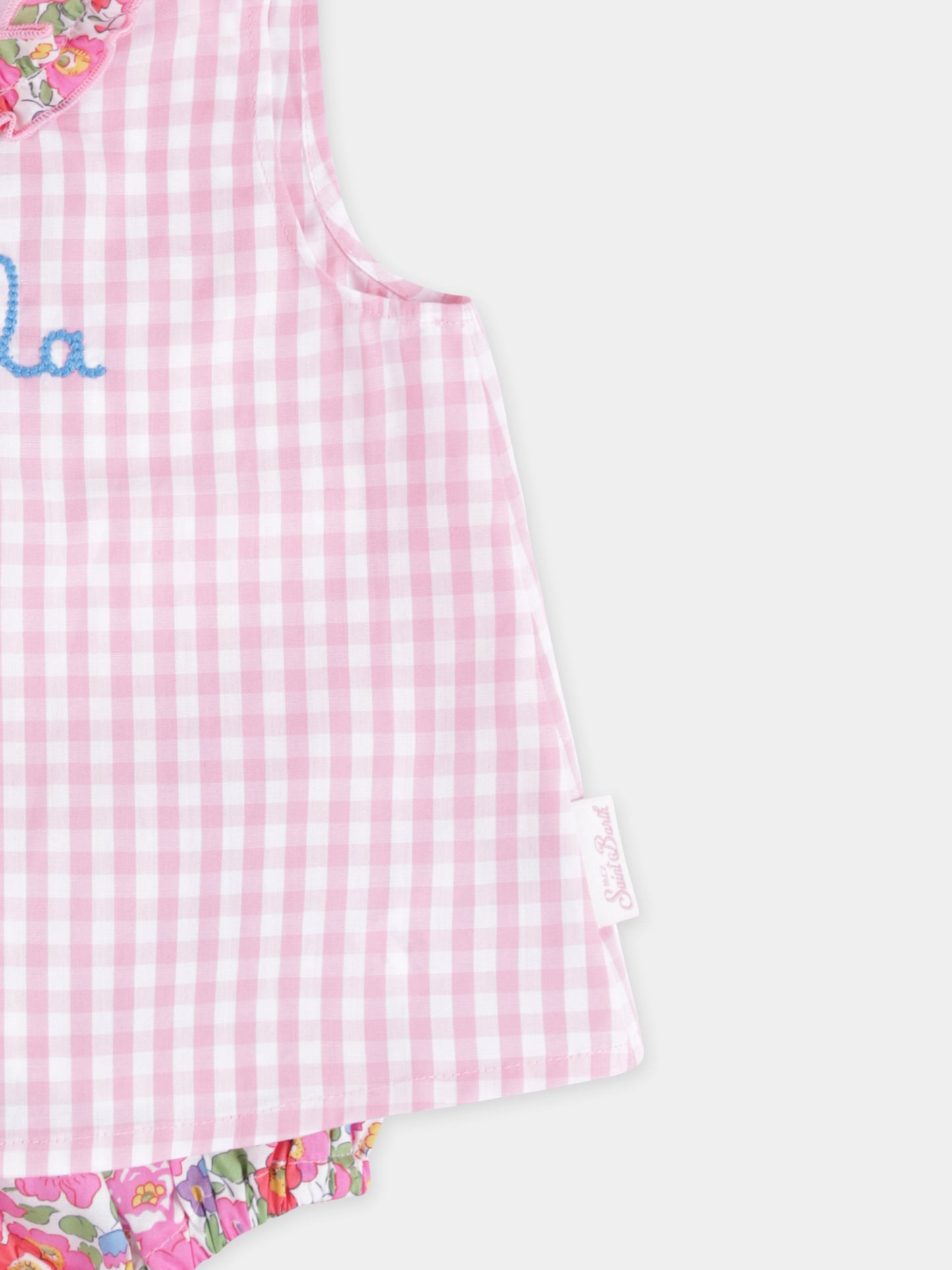 Ensemble rose pour bébé fille avec ériture