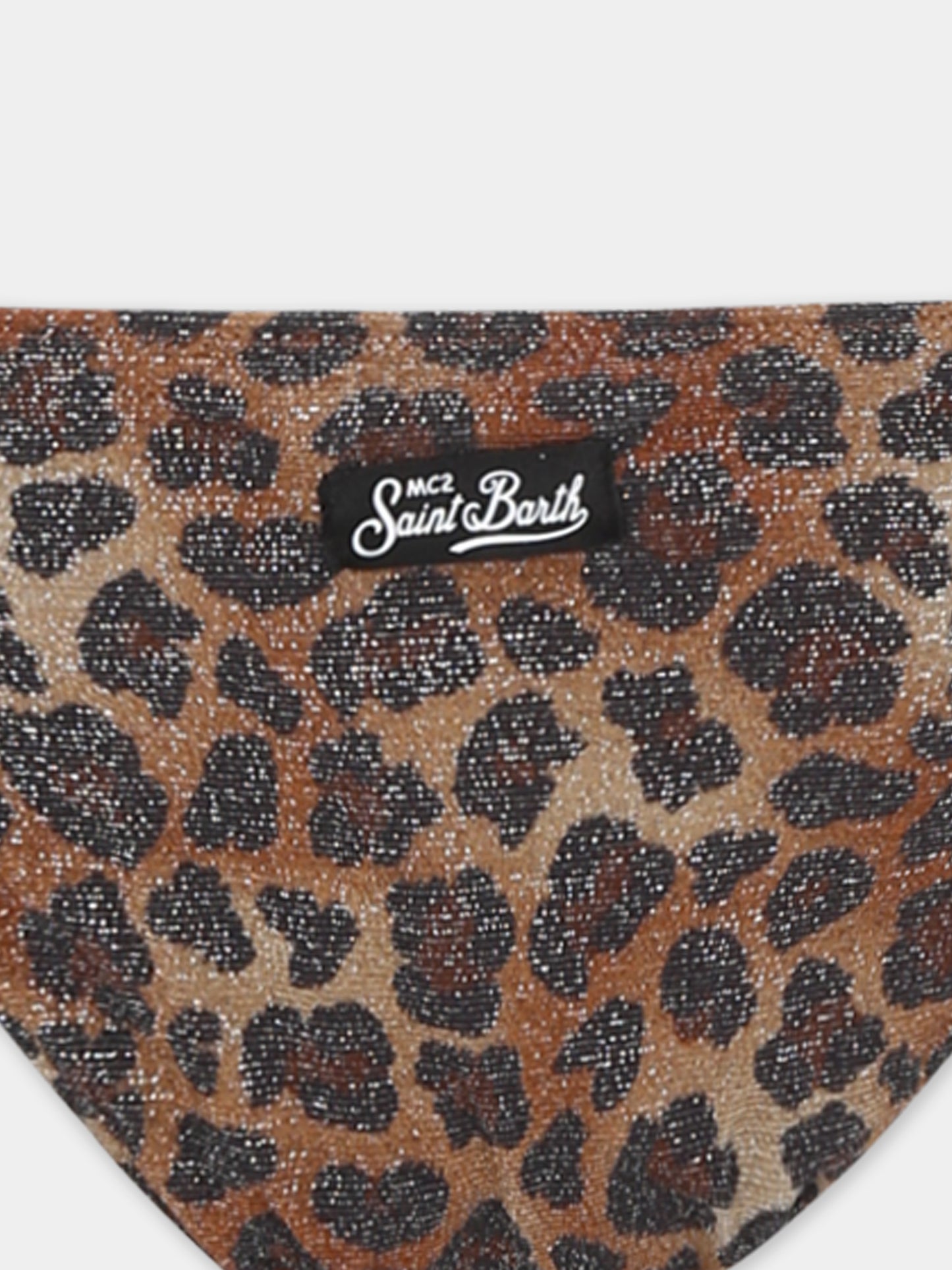 Bikini marrone per bambina con stampa animalier,Mc2 Saint Barth,ARY00002 01433H