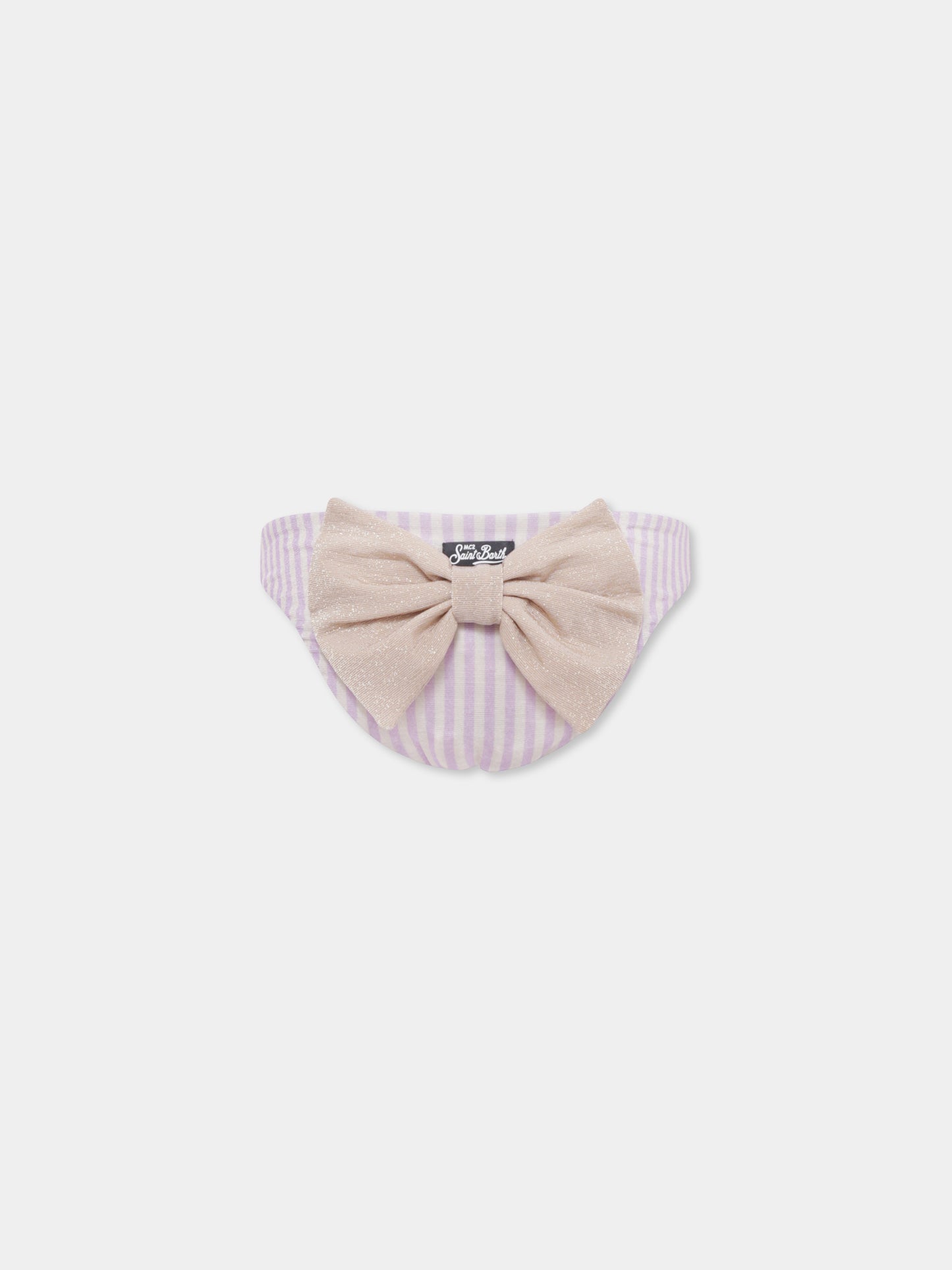 Slip de bain lilas pour fille