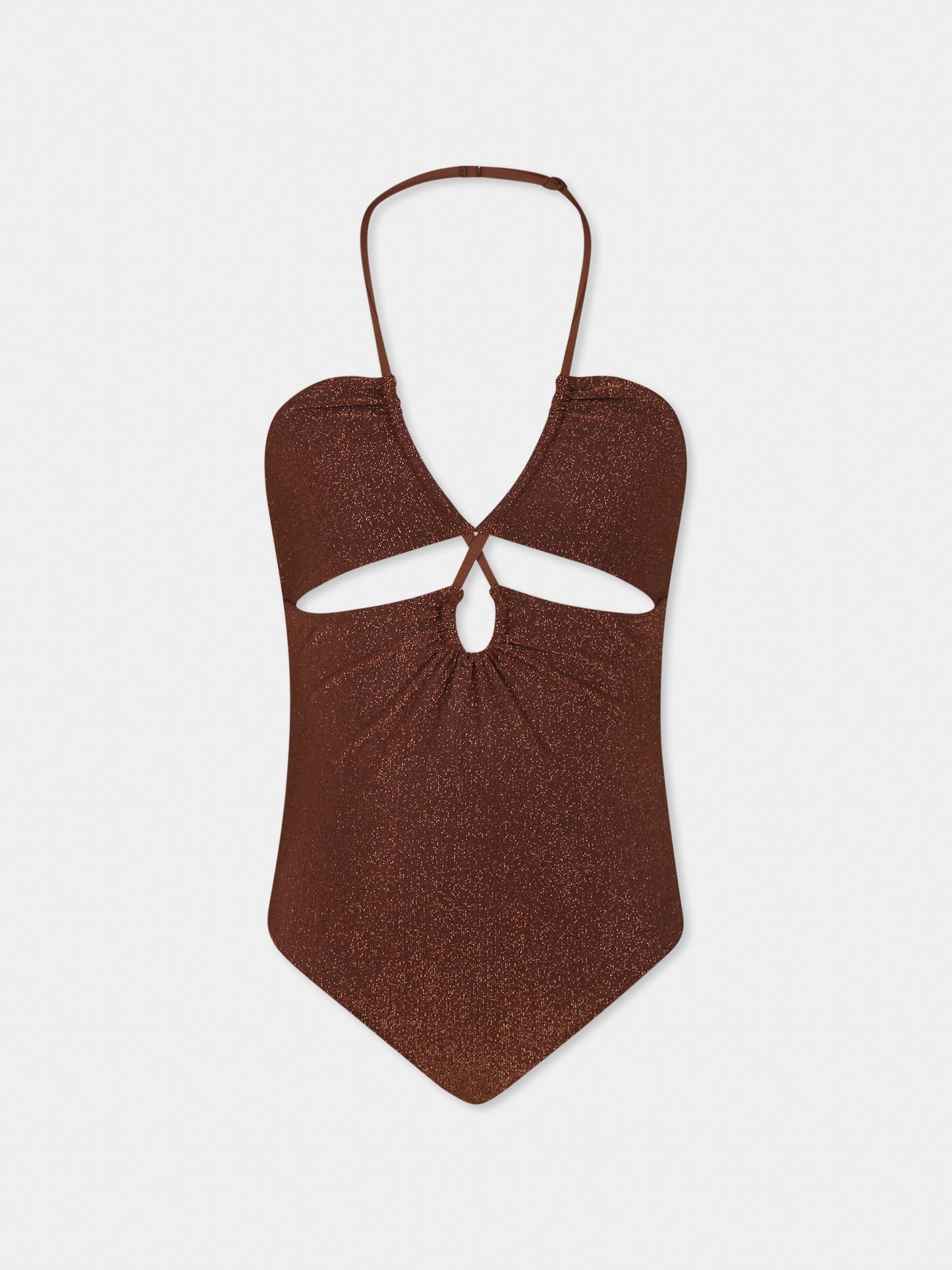 Maillot de bain marron pour fille