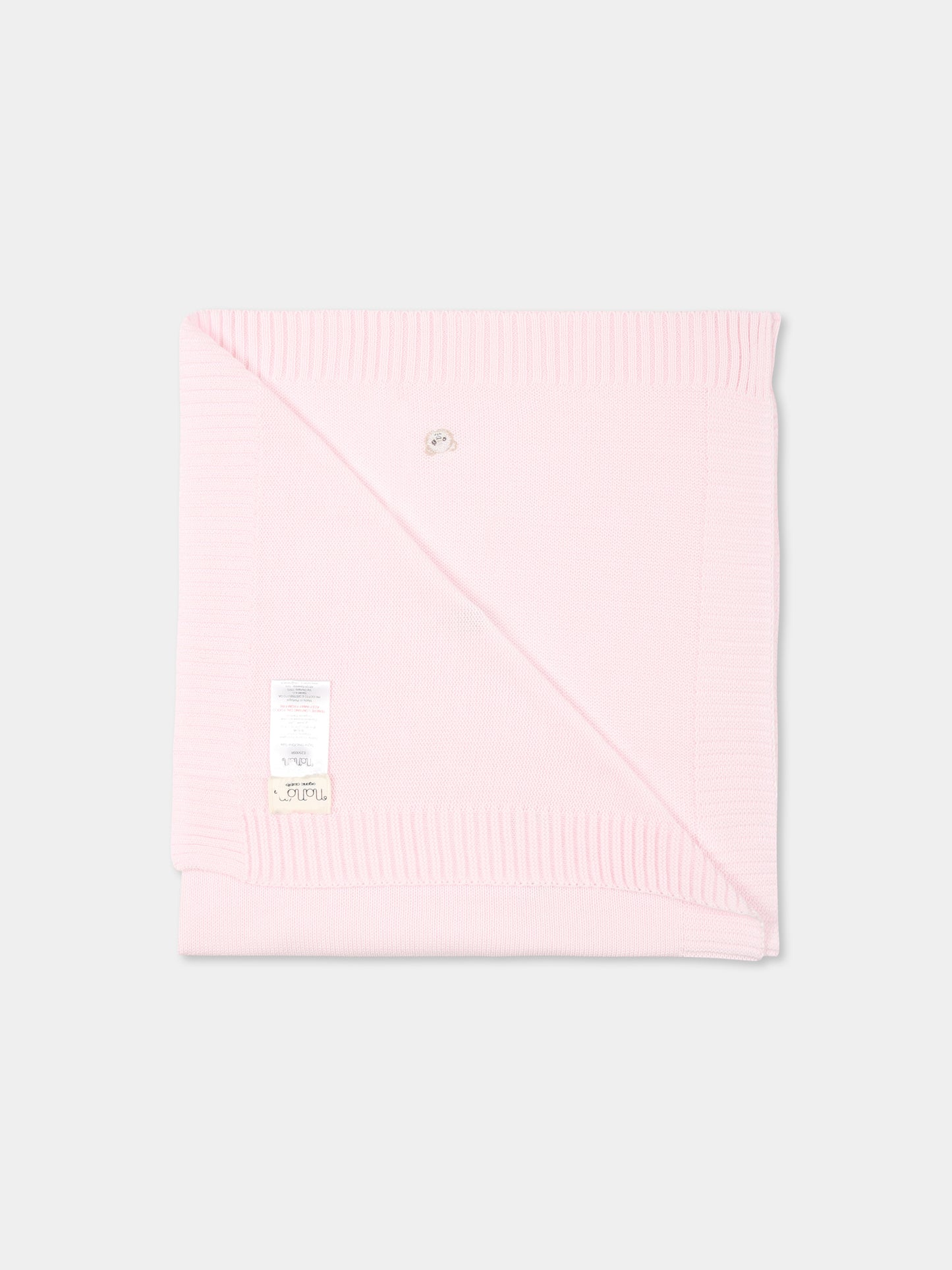 Couverture rose pour bébé fille avec abeilles