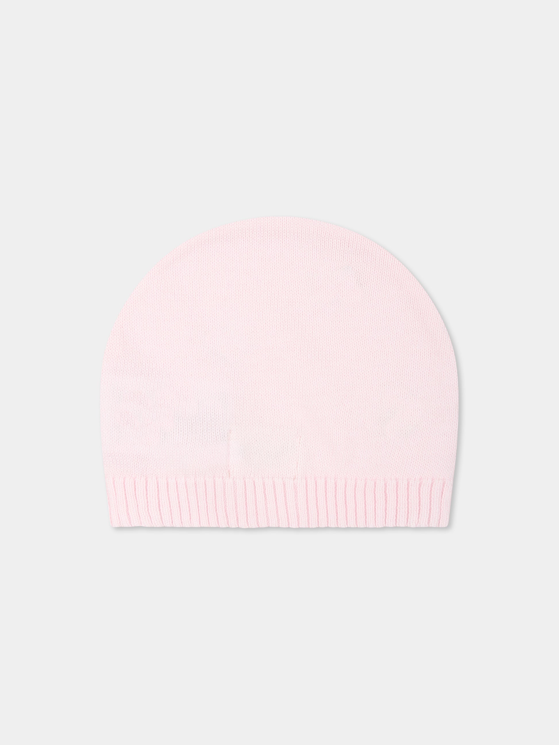 Cappello rosa per neonata con ape e arcobaleno,Nanán,E25006R