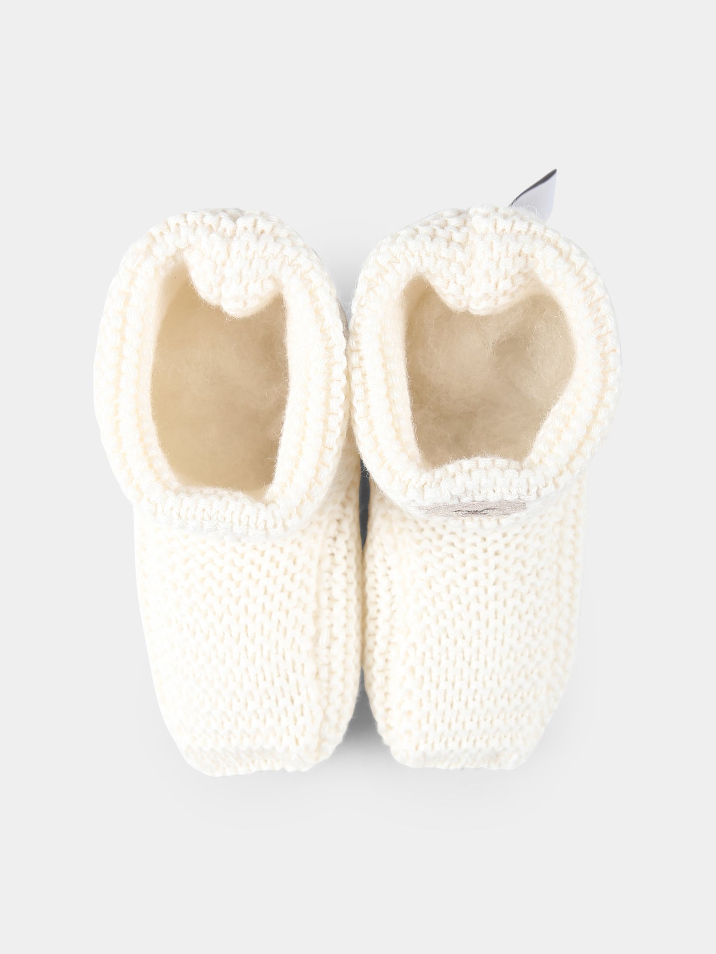 Chaussons ivoire pour bébé enfants avec abeilles