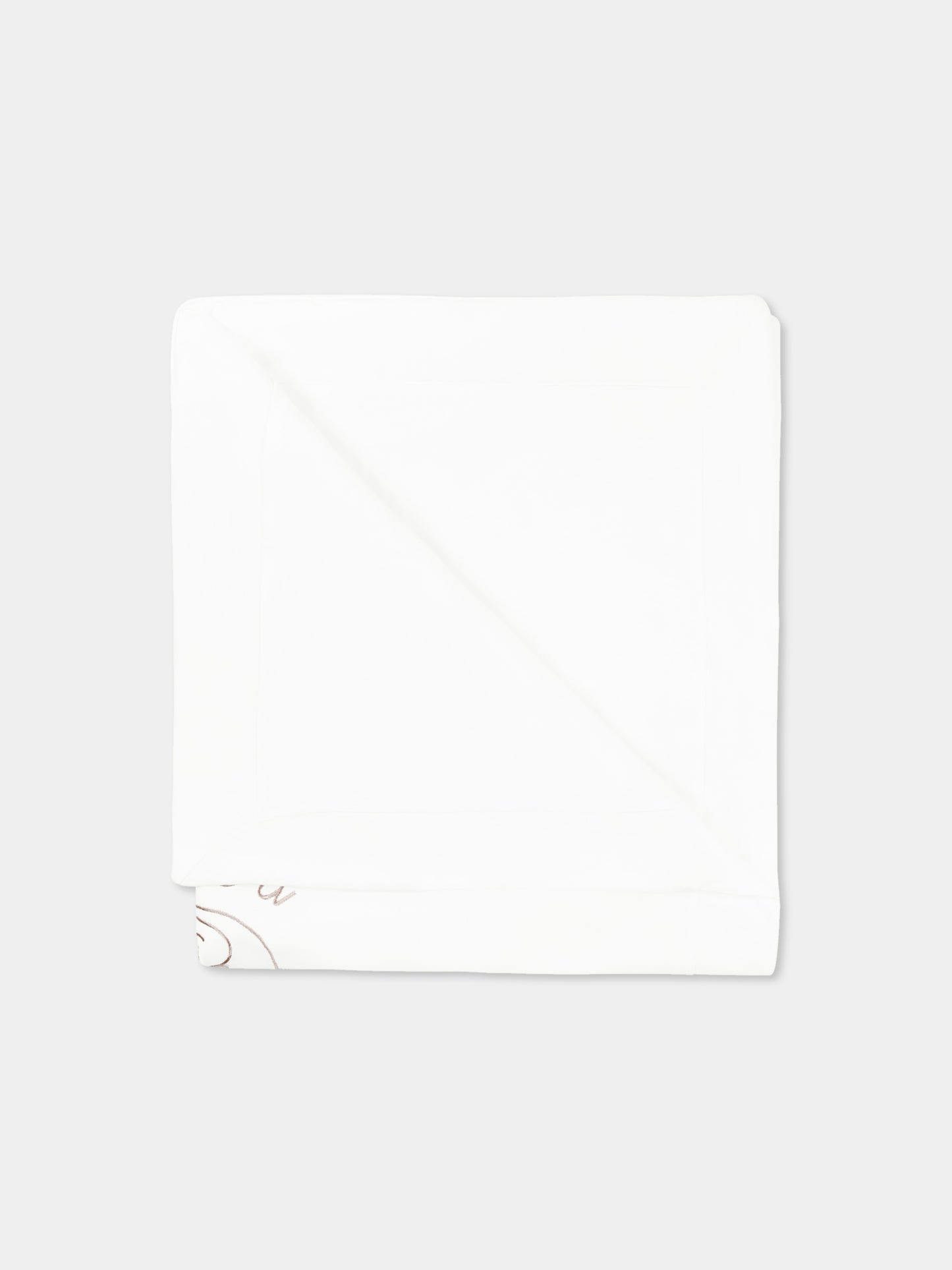 Couverture blanche pour bébé garçon avec ours