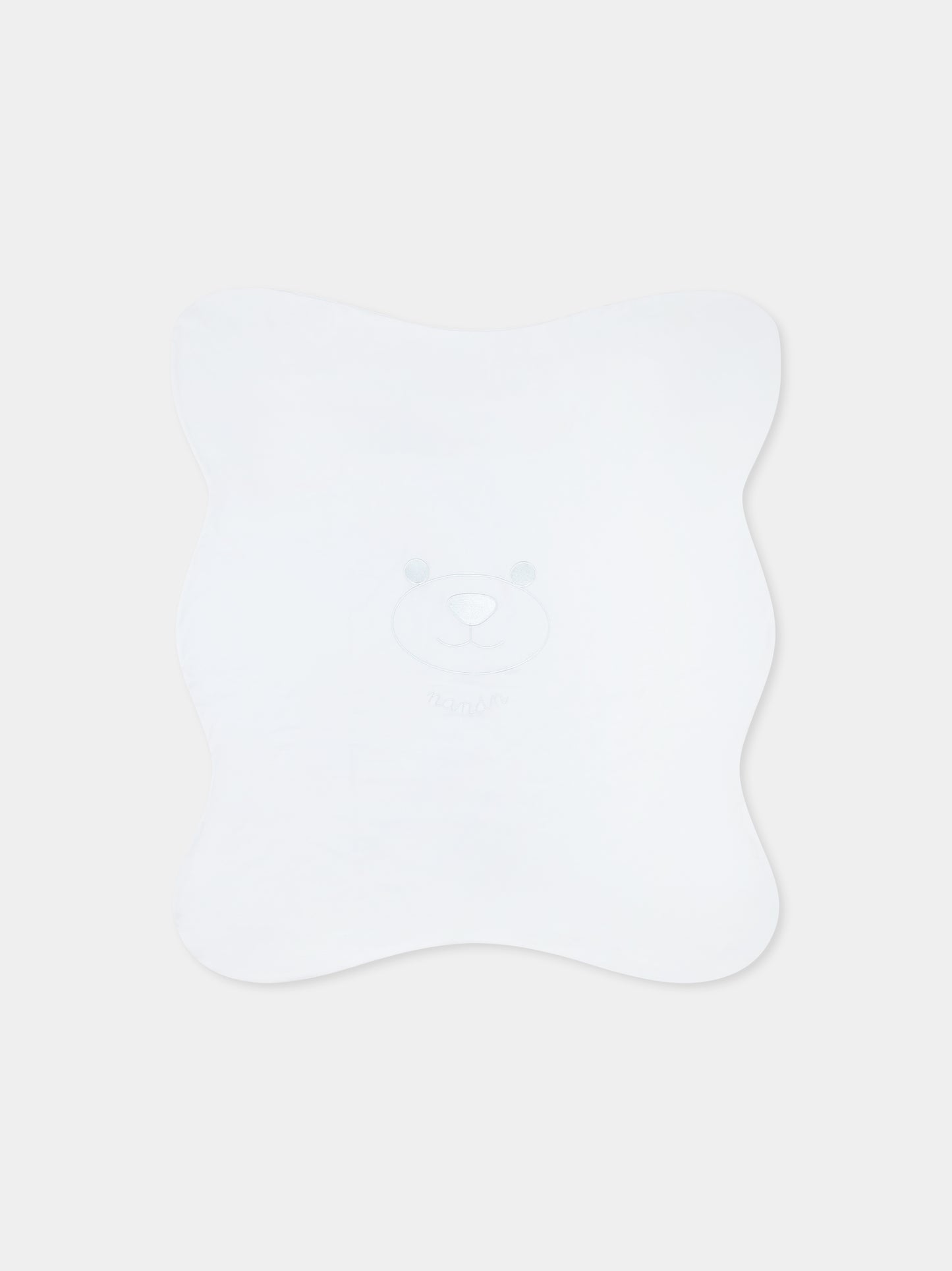 Couverture bleu clair pour bébé garçon avec ours