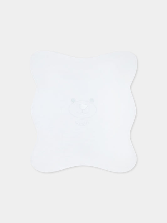 Couverture bleu clair pour bébé garçon avec ours