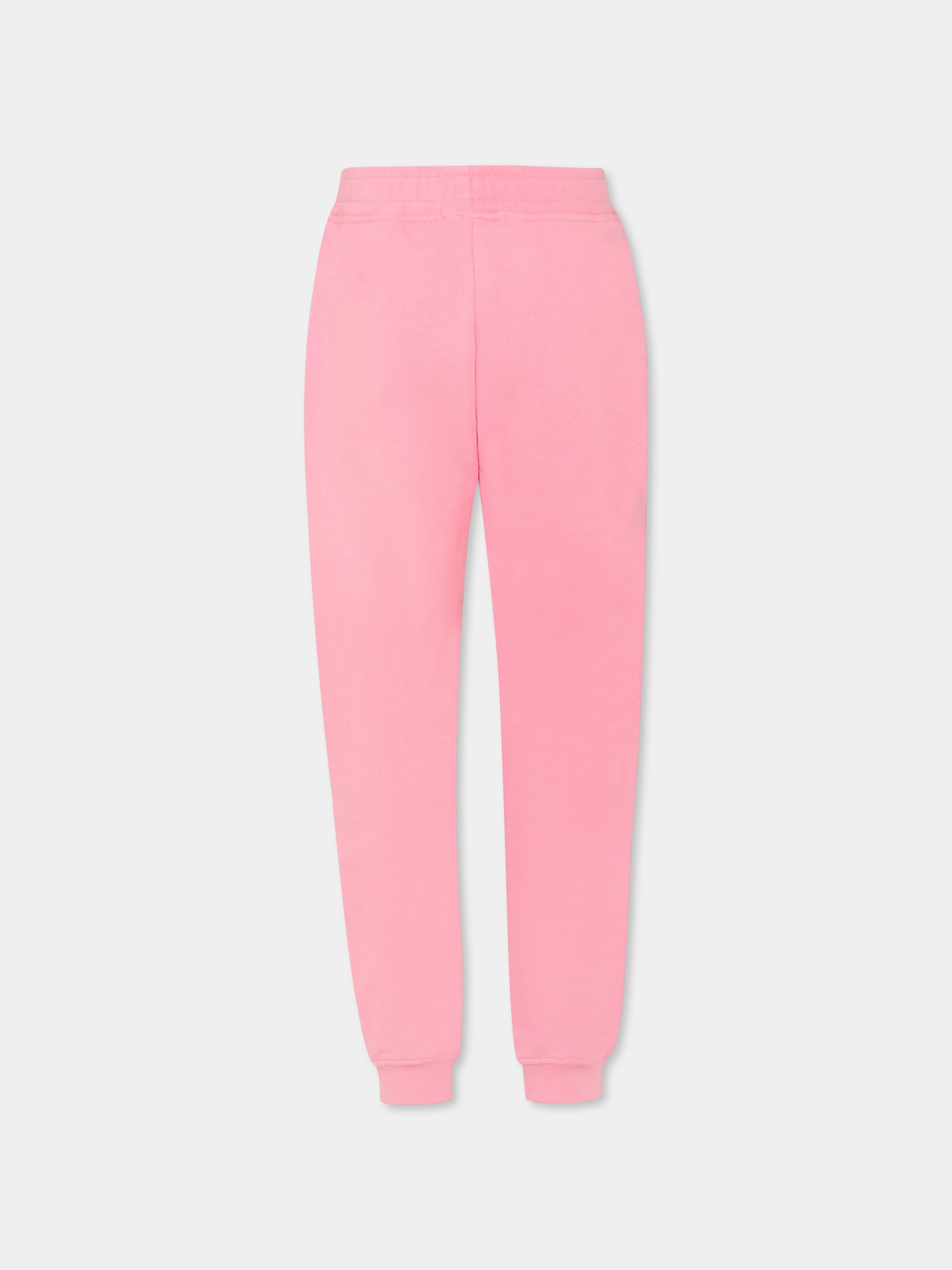 Pantaloni rosa per bambina con unicorno,Mousse Kids,SKPF372P