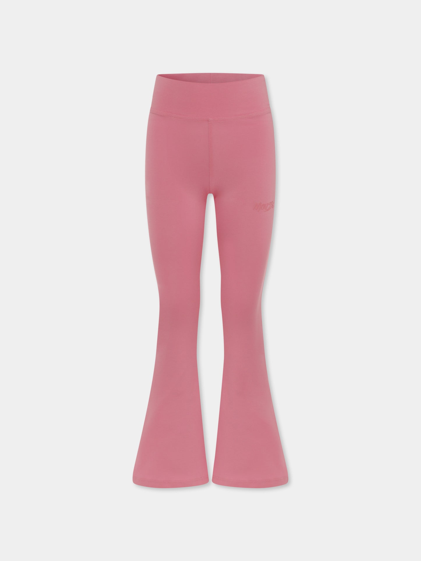 Legging rose pour fille avec logo
