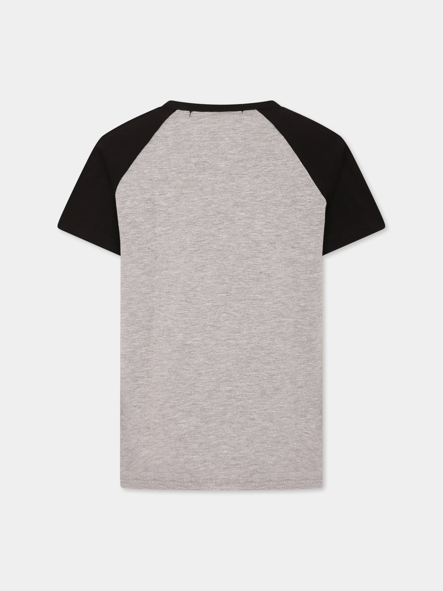 T-shirt grigia per bambino con squalo,Mousse Kids,SKSBMB382