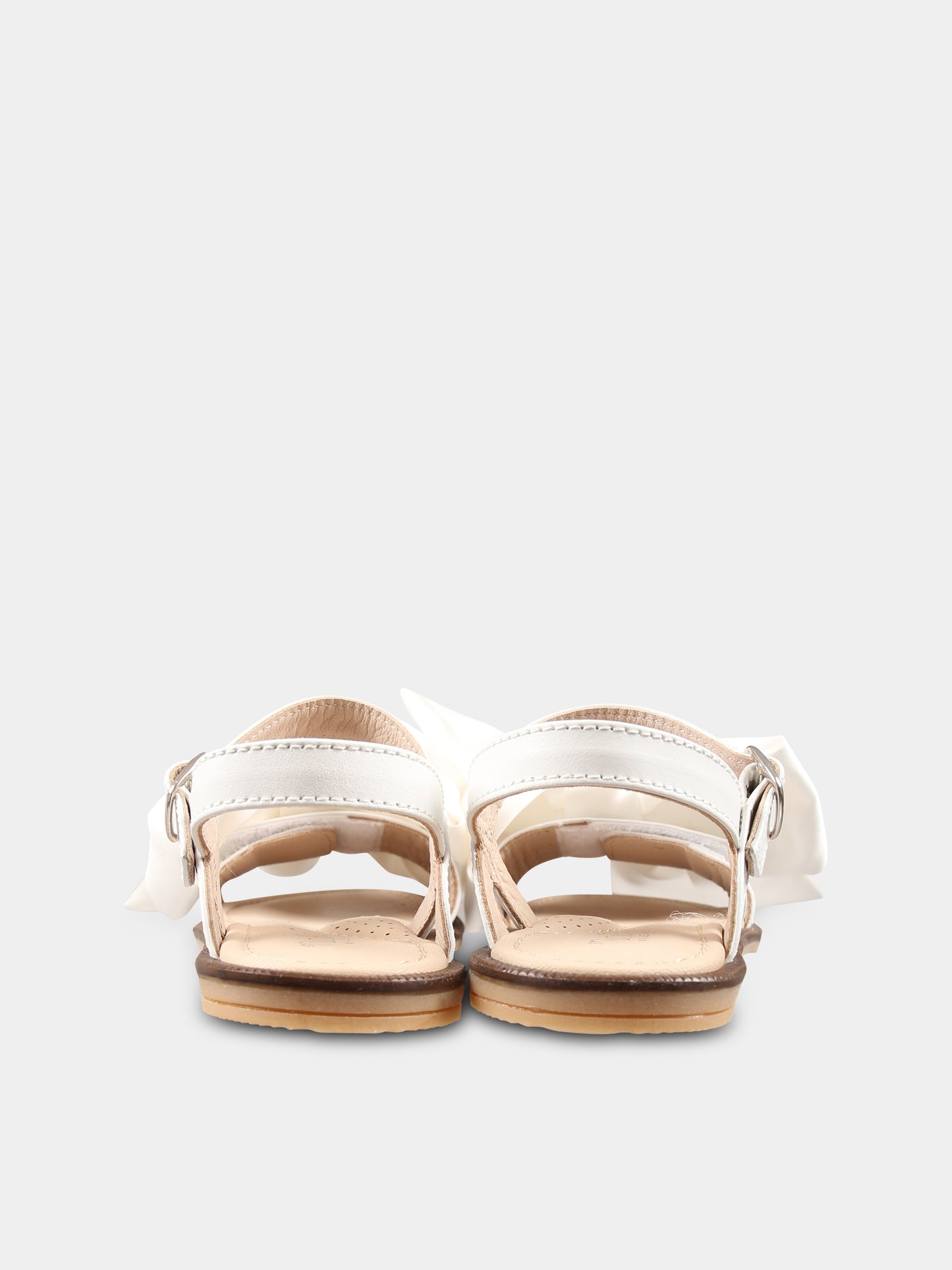 Sandali bianchi per bambina con fiocco,Vivetta Kids,VE2562