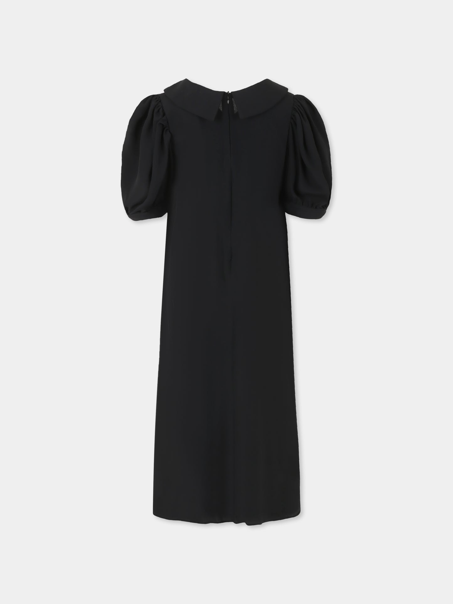 Vestito nero per bambina con fiocco,Vivetta Kids,VE2556