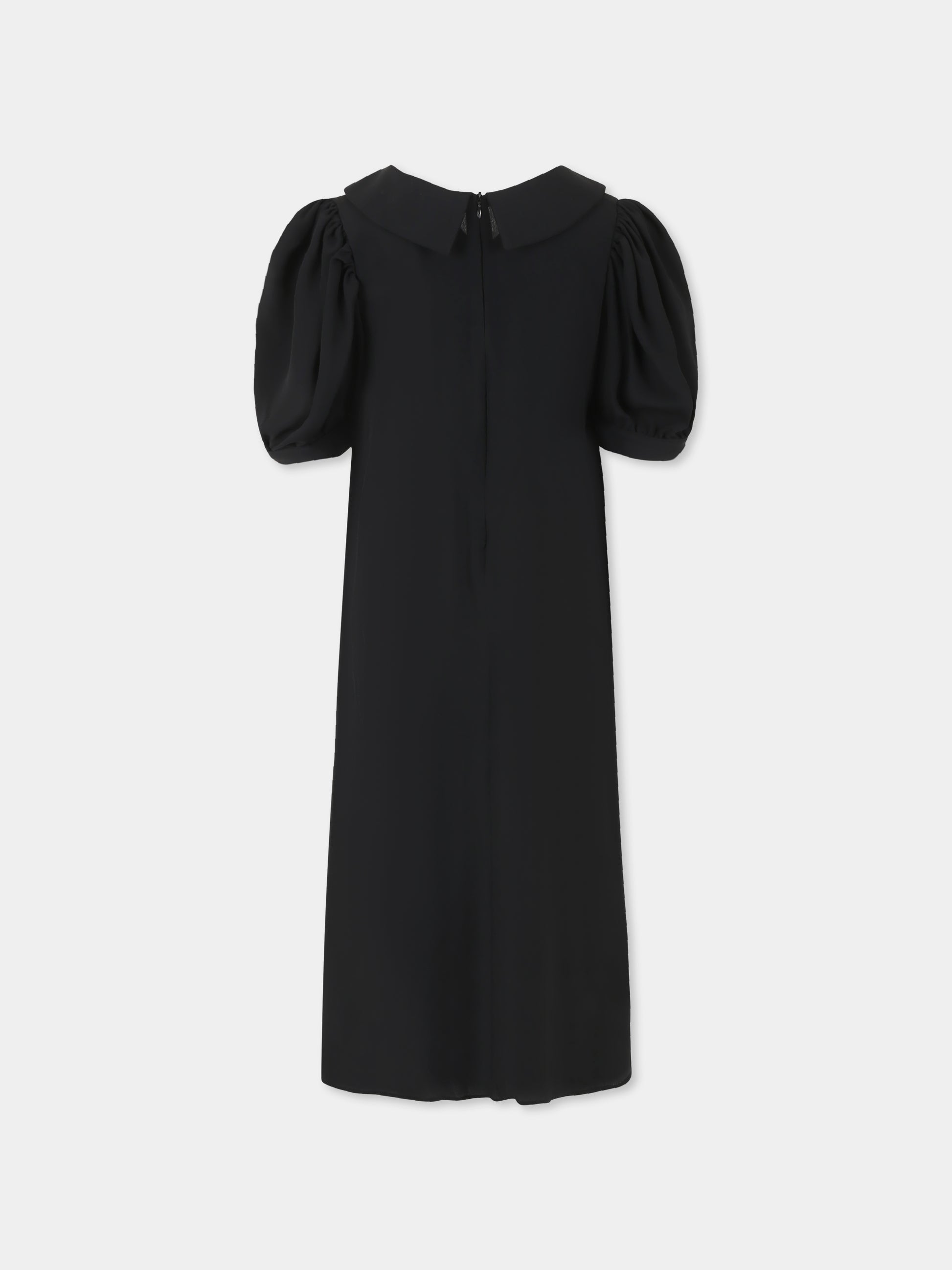 Vestito nero per bambina con fiocco,Vivetta Kids,VE2556